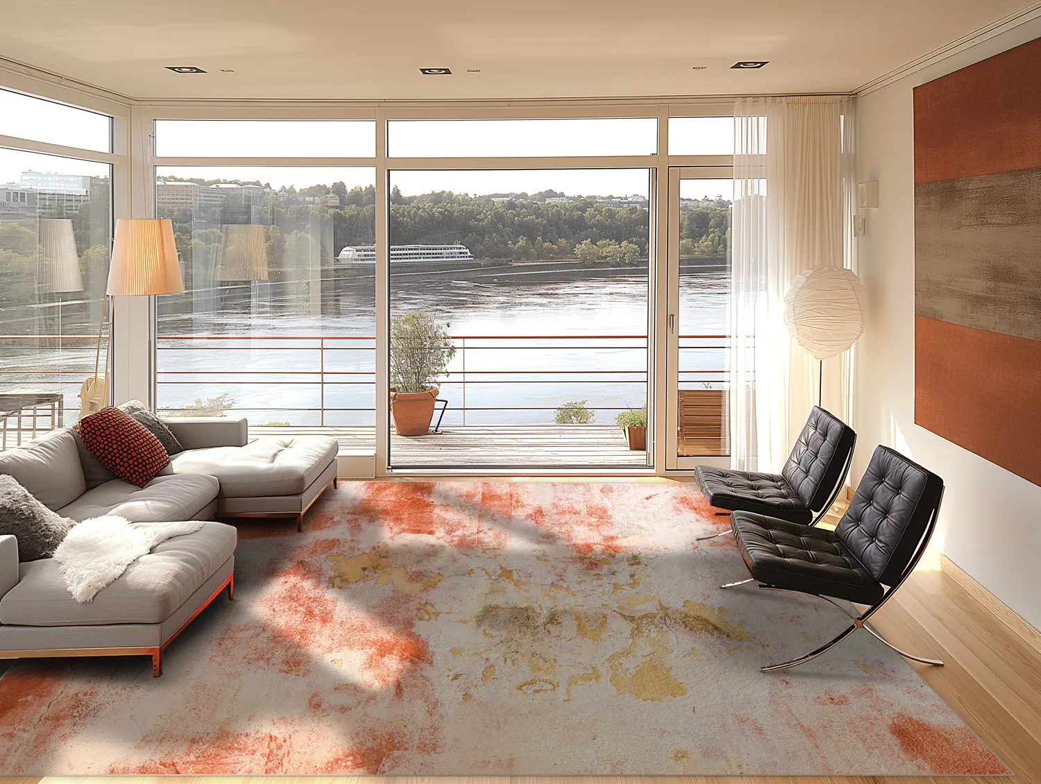 Wilton-tæppe - Periana (lyserød/multi)