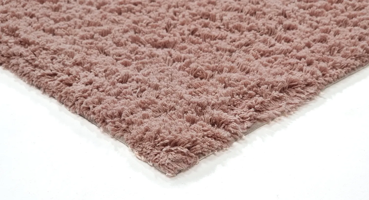 Ryatæpper - Pione Natural Cotton Shaggy (lyserød)