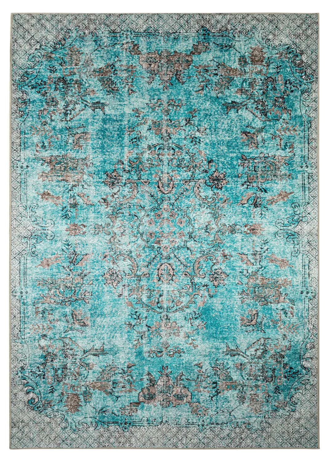 Wilton-tæppe - Rosalie (blå)