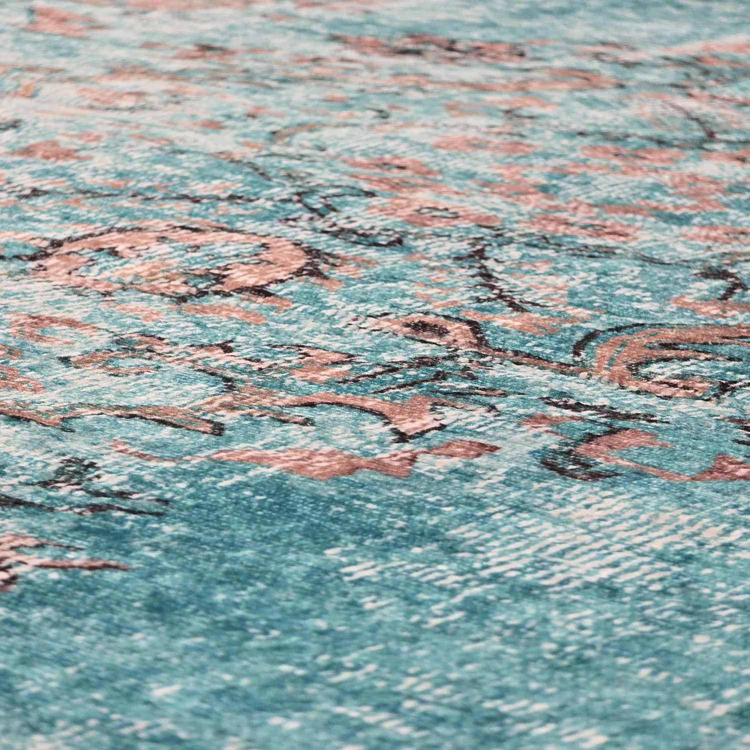 Wilton-tæppe - Rosalie (blå)