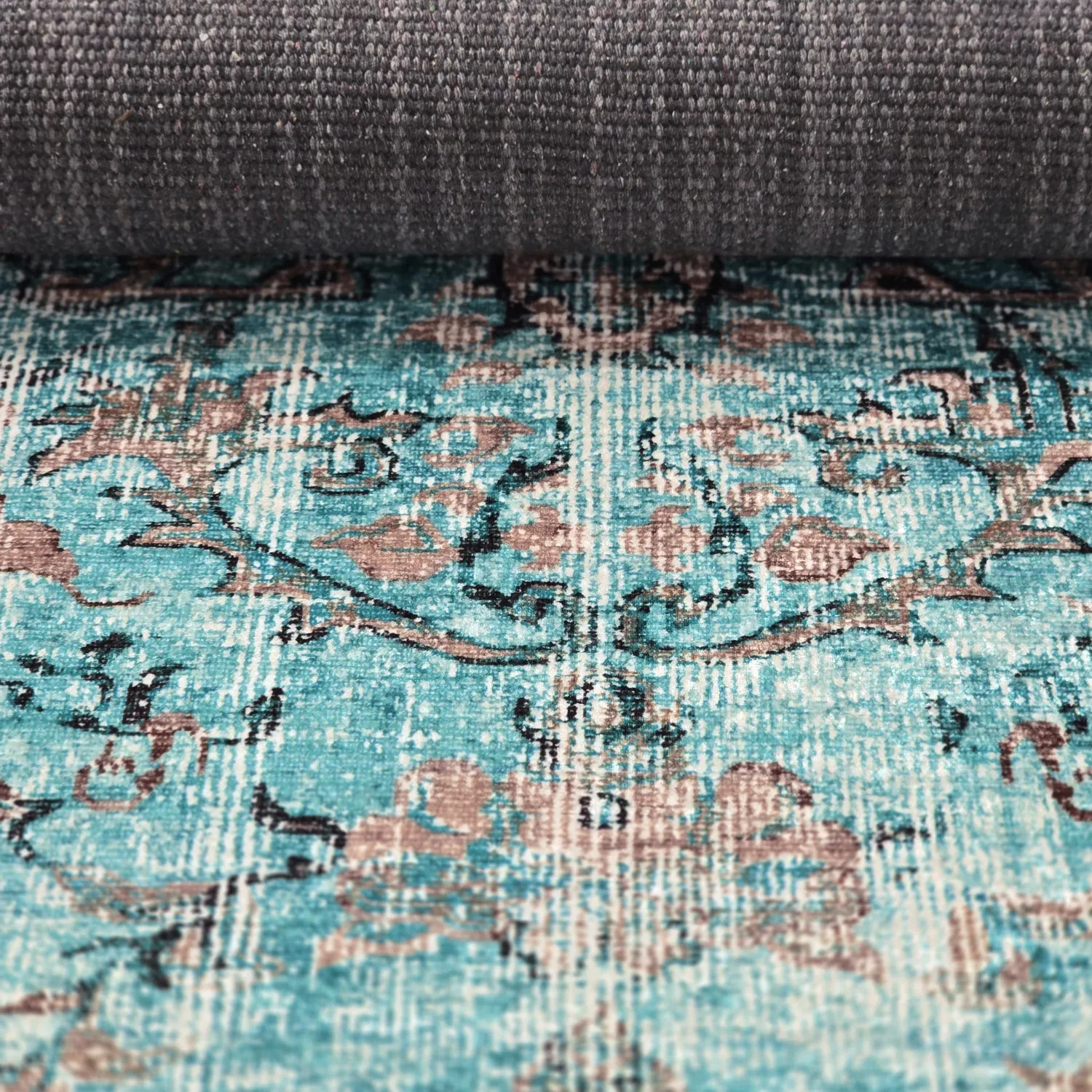 Wilton-tæppe - Rosalie (blå)