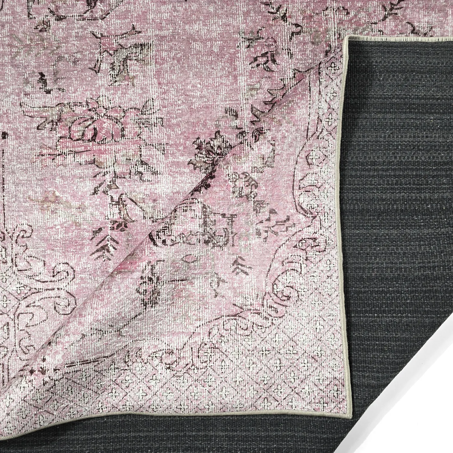 Wilton-tæppe - Rosalie (lyserød)