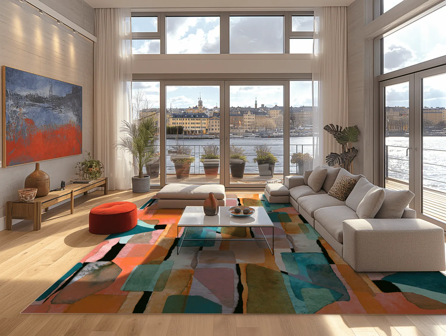 Wilton-tæppe - Salome (orange/multi)