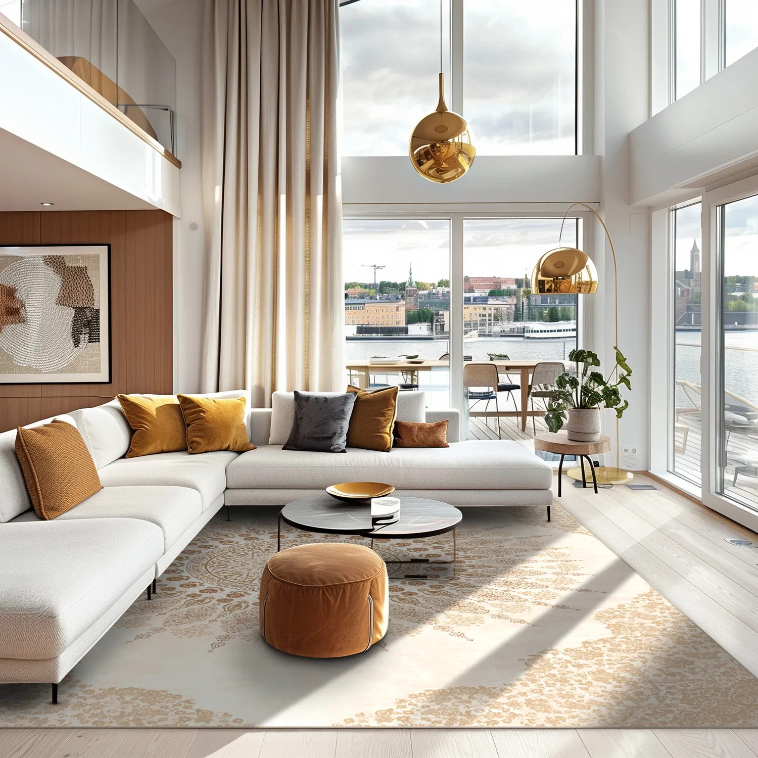 Wilton-tæppe - Sandrigo (beige)