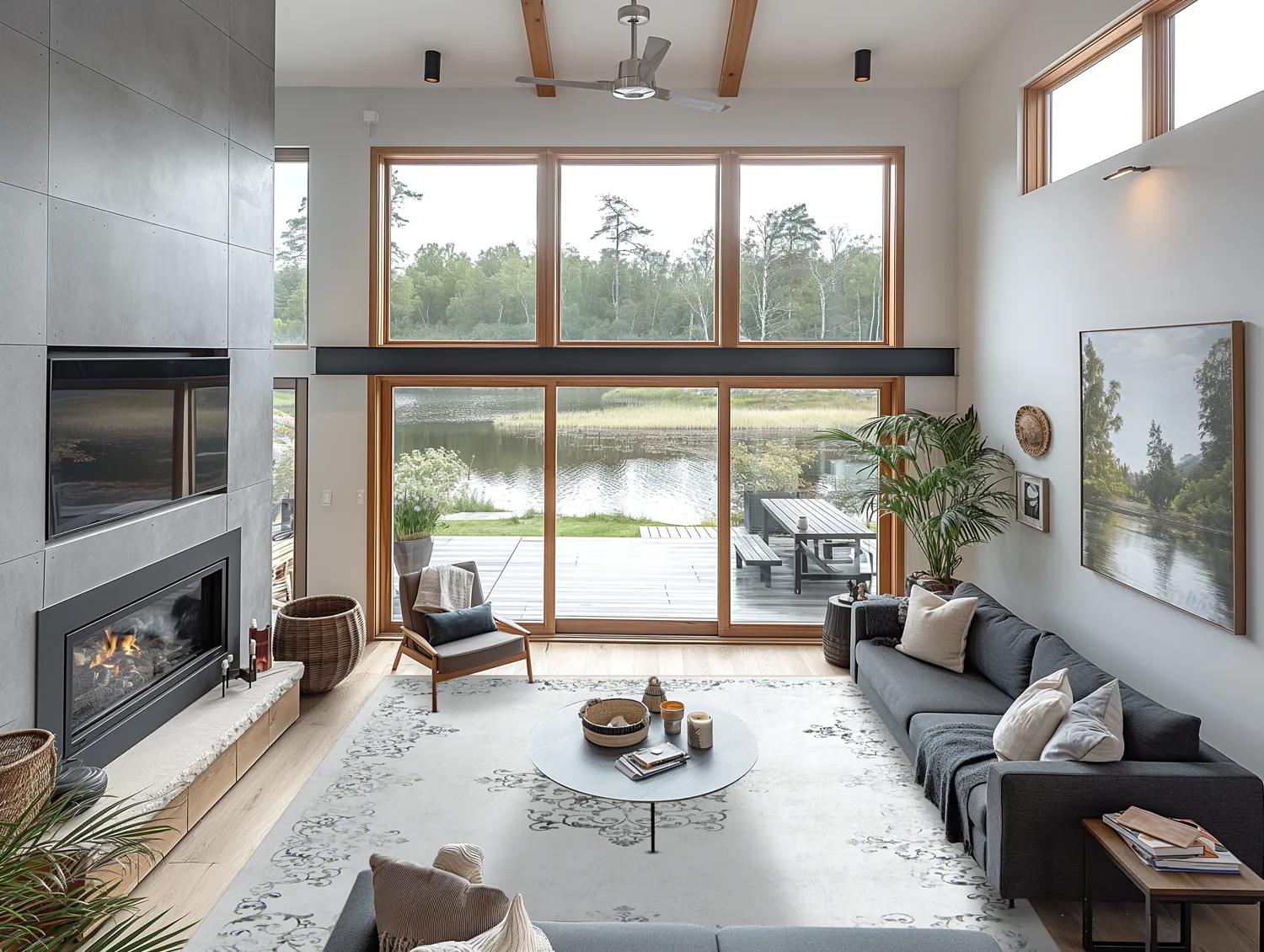 Wilton-tæppe - Santi (hvid/grå)