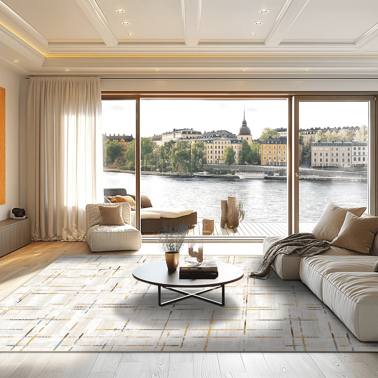 Wilton-tæppe - Selcuk (beige)