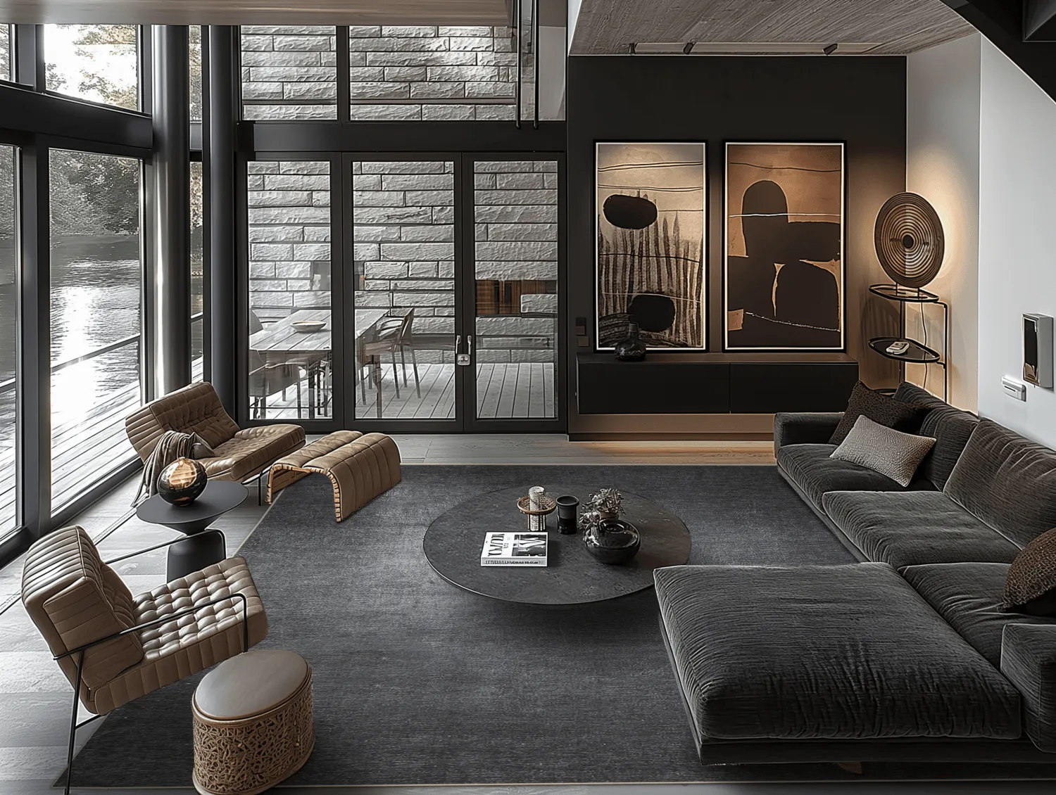 Wilton-tæppe - Serifos (mørkegrå)