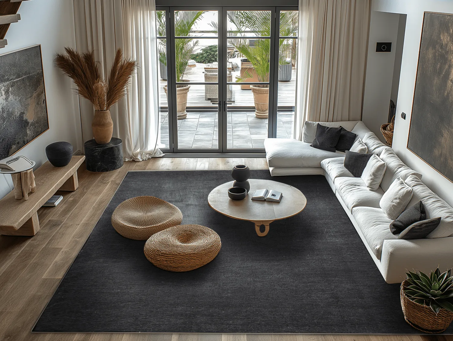 Wilton-tæppe - Serifos (mørkegrå)