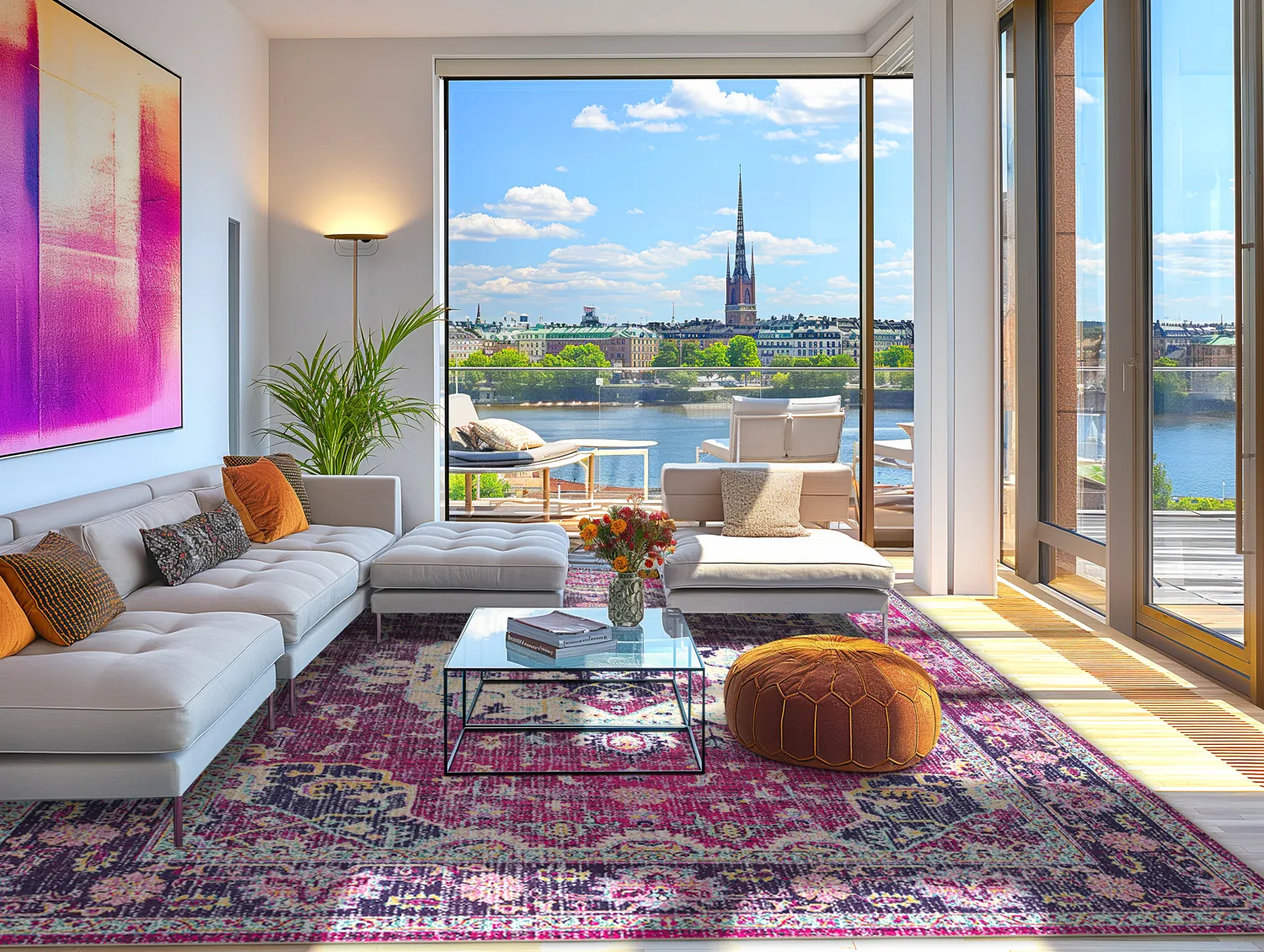 Wilton-tæppe - Siliana (lyserød)