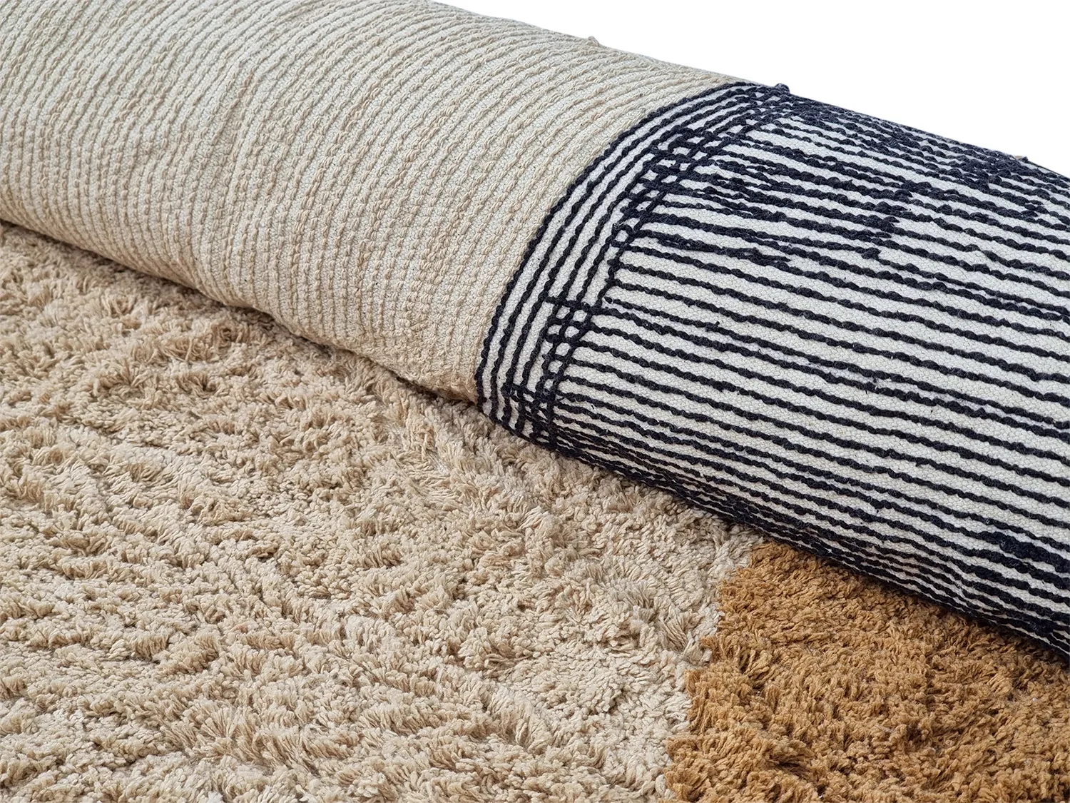 Ryatæpper - Sion Natural Cotton Shaggy (multi)