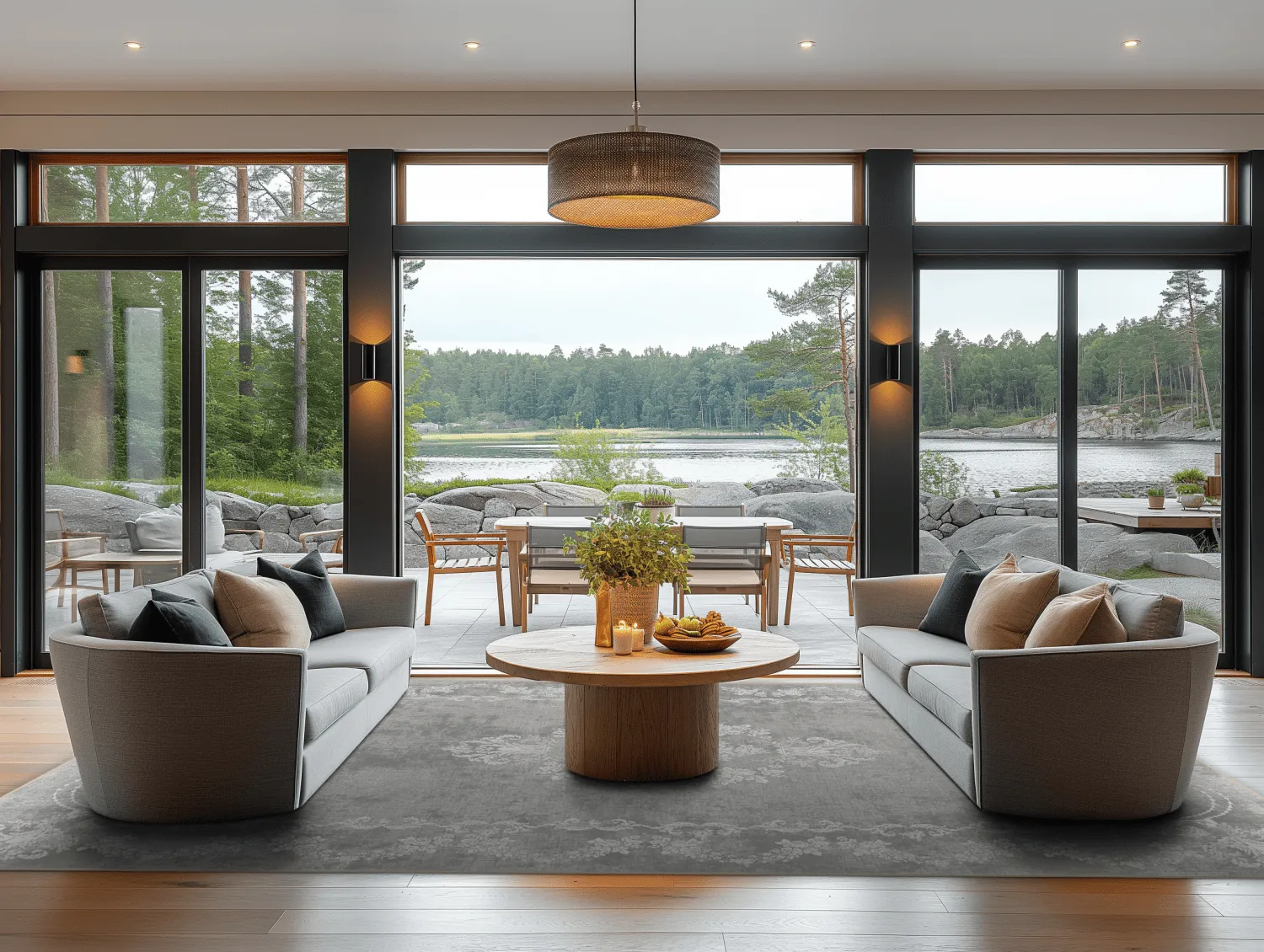 Wilton-tæppe - Taknis (grå)