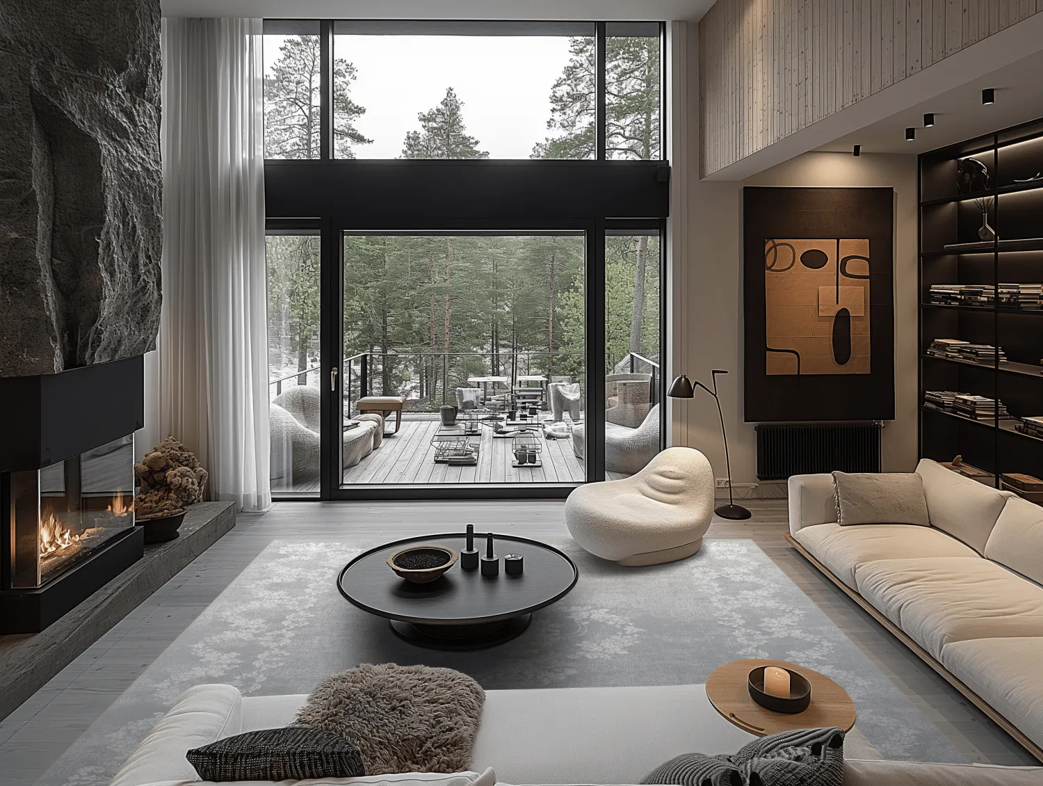 Wilton-tæppe - Taknis (lysegrå)