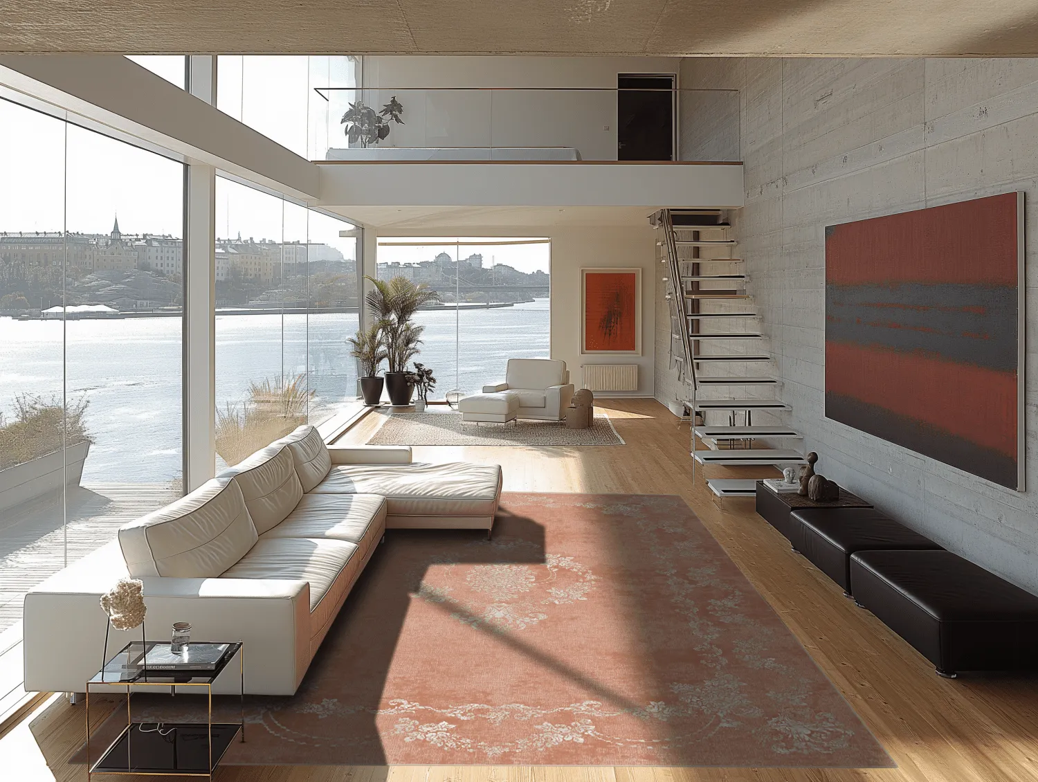 Wilton-tæppe - Taknis (lyserød)