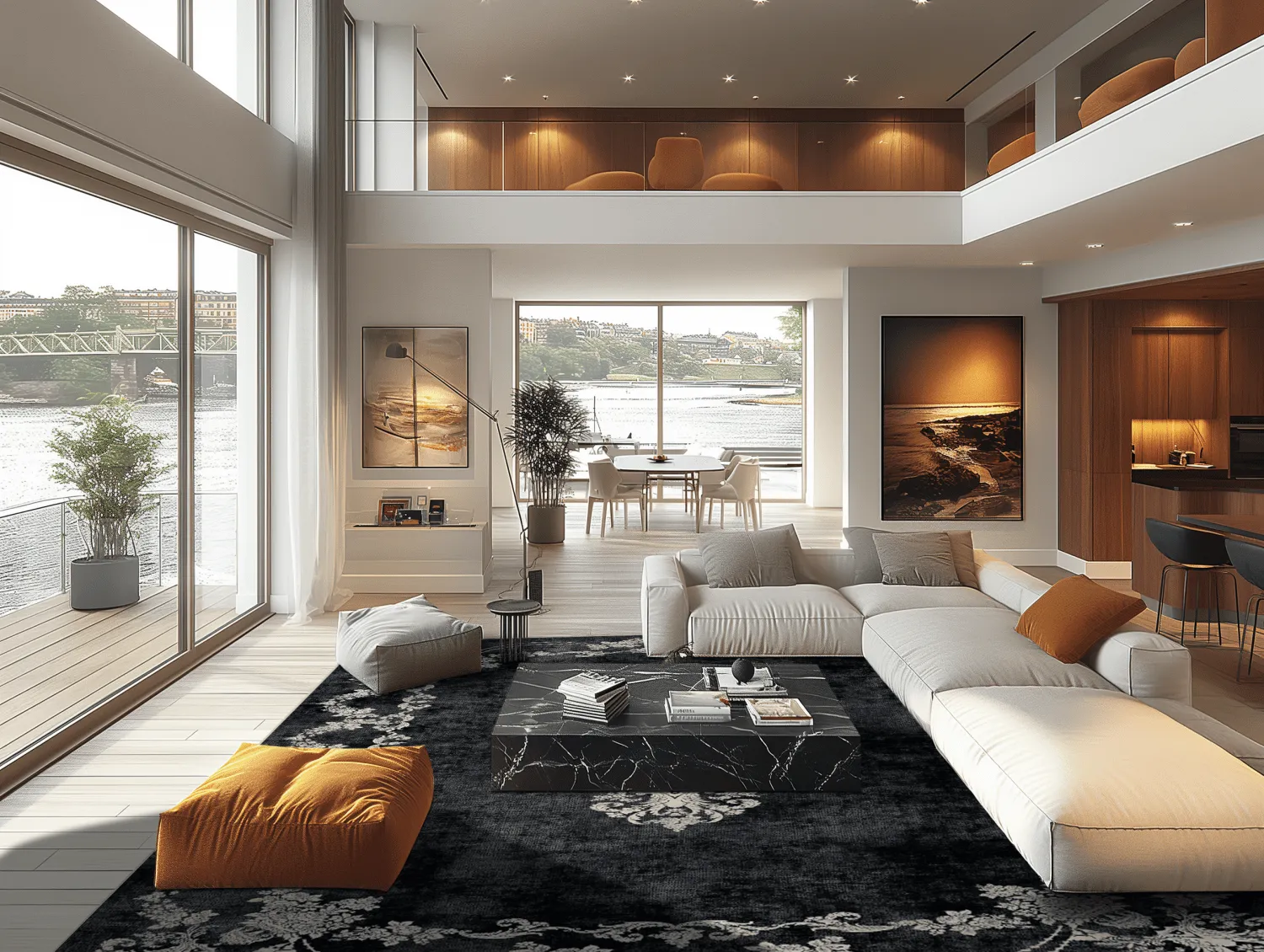 Wilton-tæppe - Taknis (sort)