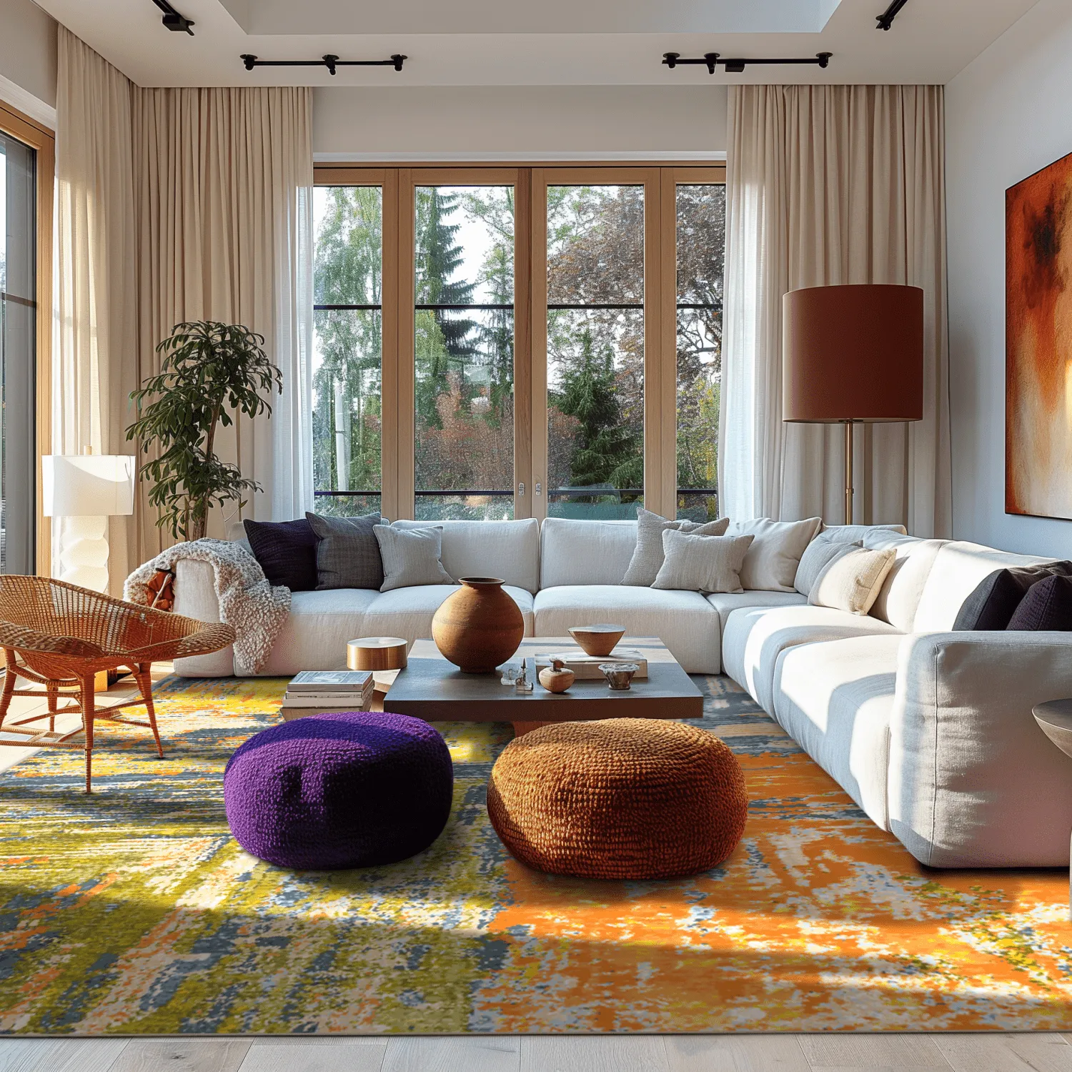 Wilton-tæppe - Tizzano (orange/multi)