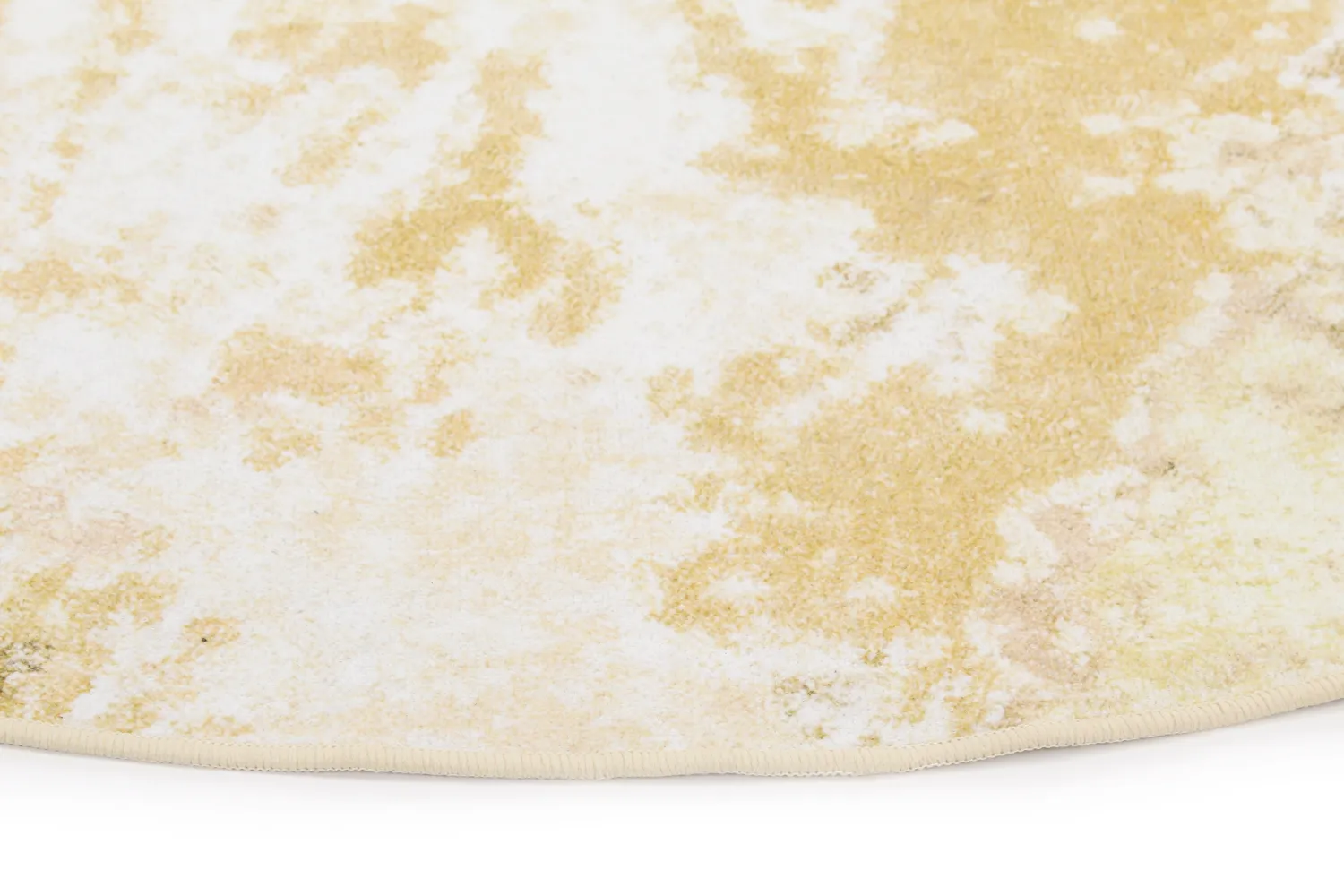 Rundt tæppe - Travale (gul)