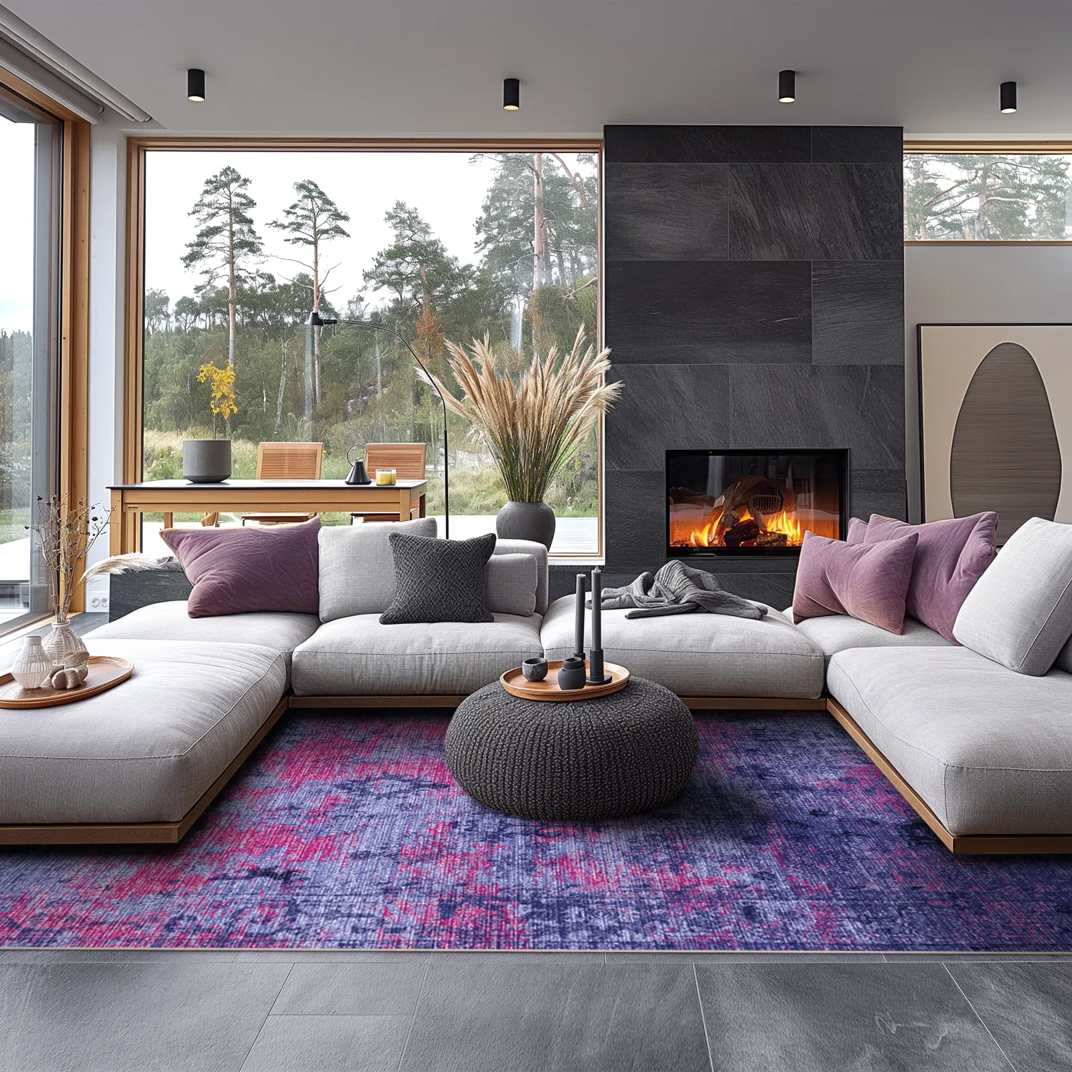 Wilton-tæppe - Violetta (lilla)