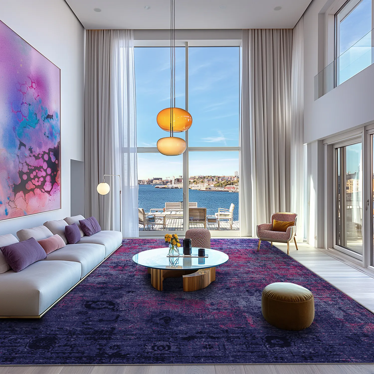 Wilton-tæppe - Violetta (lilla)