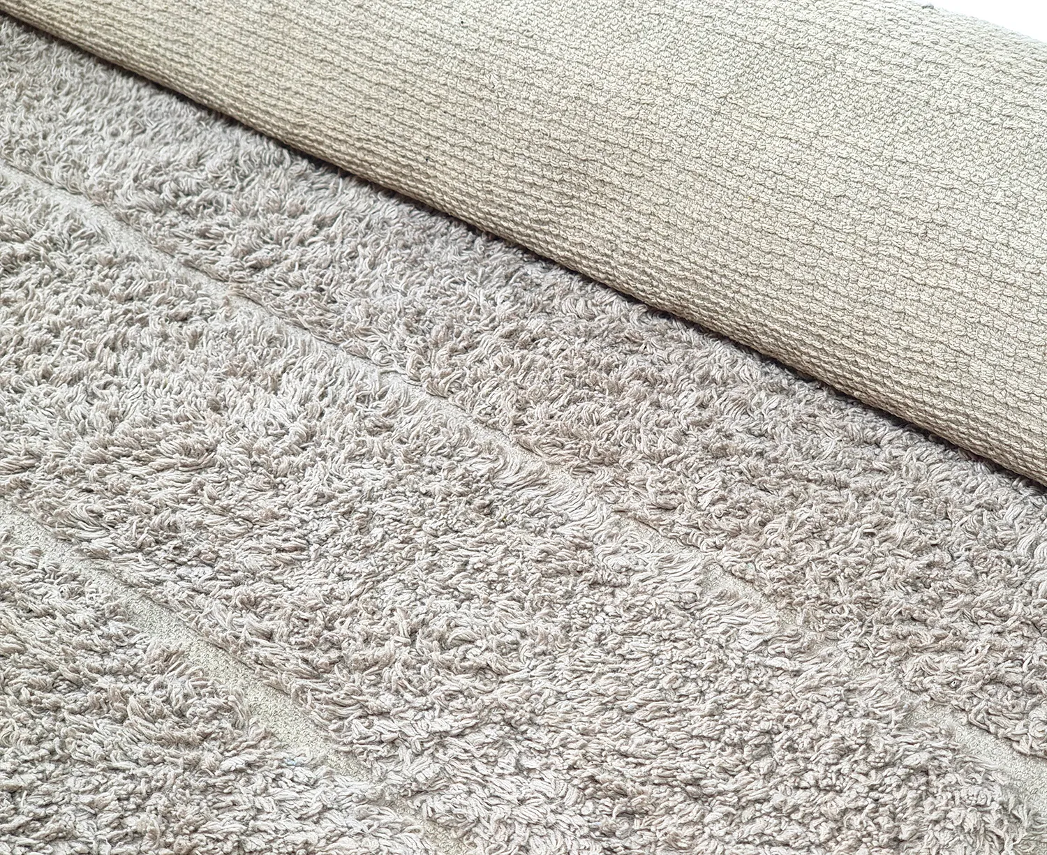 Runde tæpper - Willow Natural Cotton Shaggy (greige)