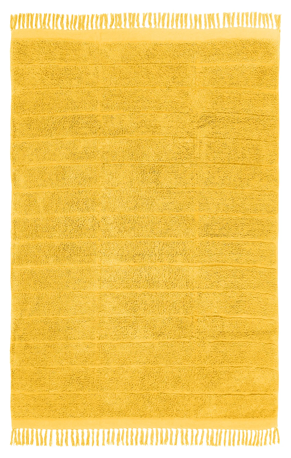 Ryatæpper - Willow Natural Cotton Shaggy (gul)