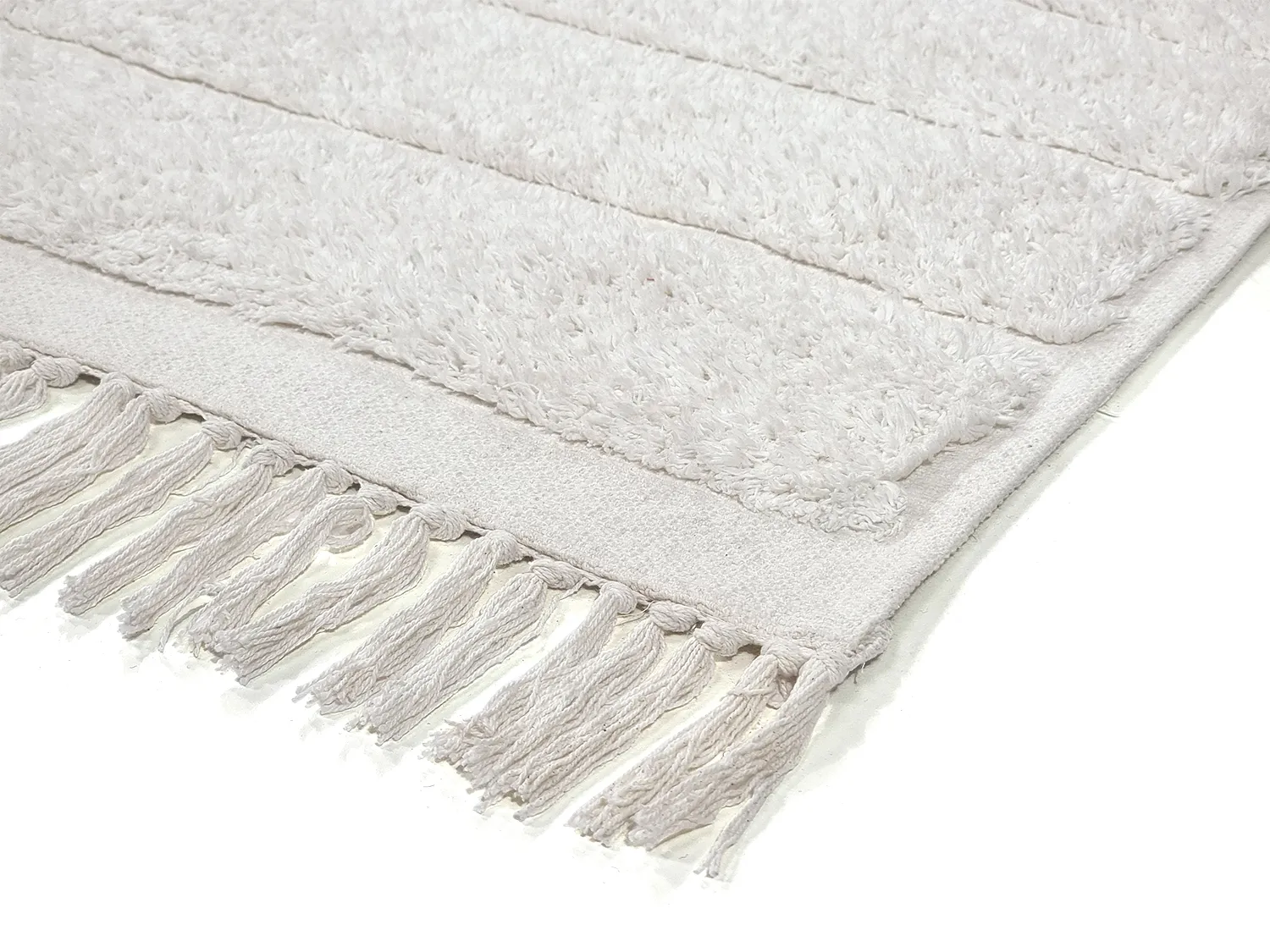 Ryatæpper - Willow Natural Cotton Shaggy (offwhite)