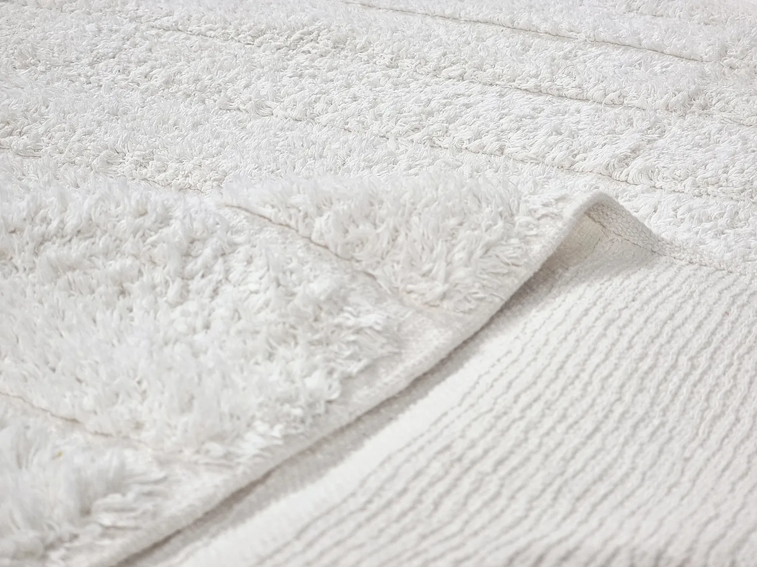 Runde tæpper - Willow Natural Cotton Shaggy (offwhite)