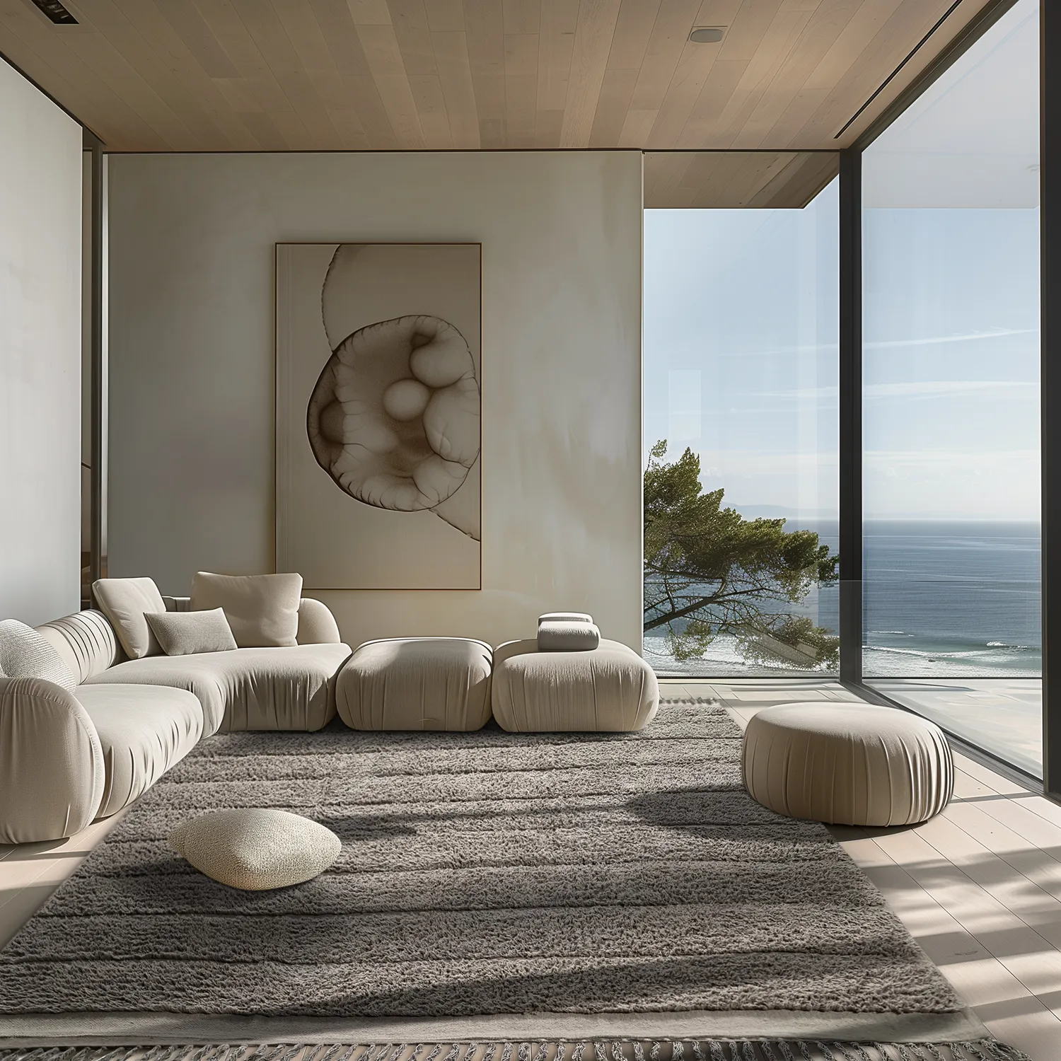 Ryatæpper - Willow Natural Cotton Shaggy (taupe)