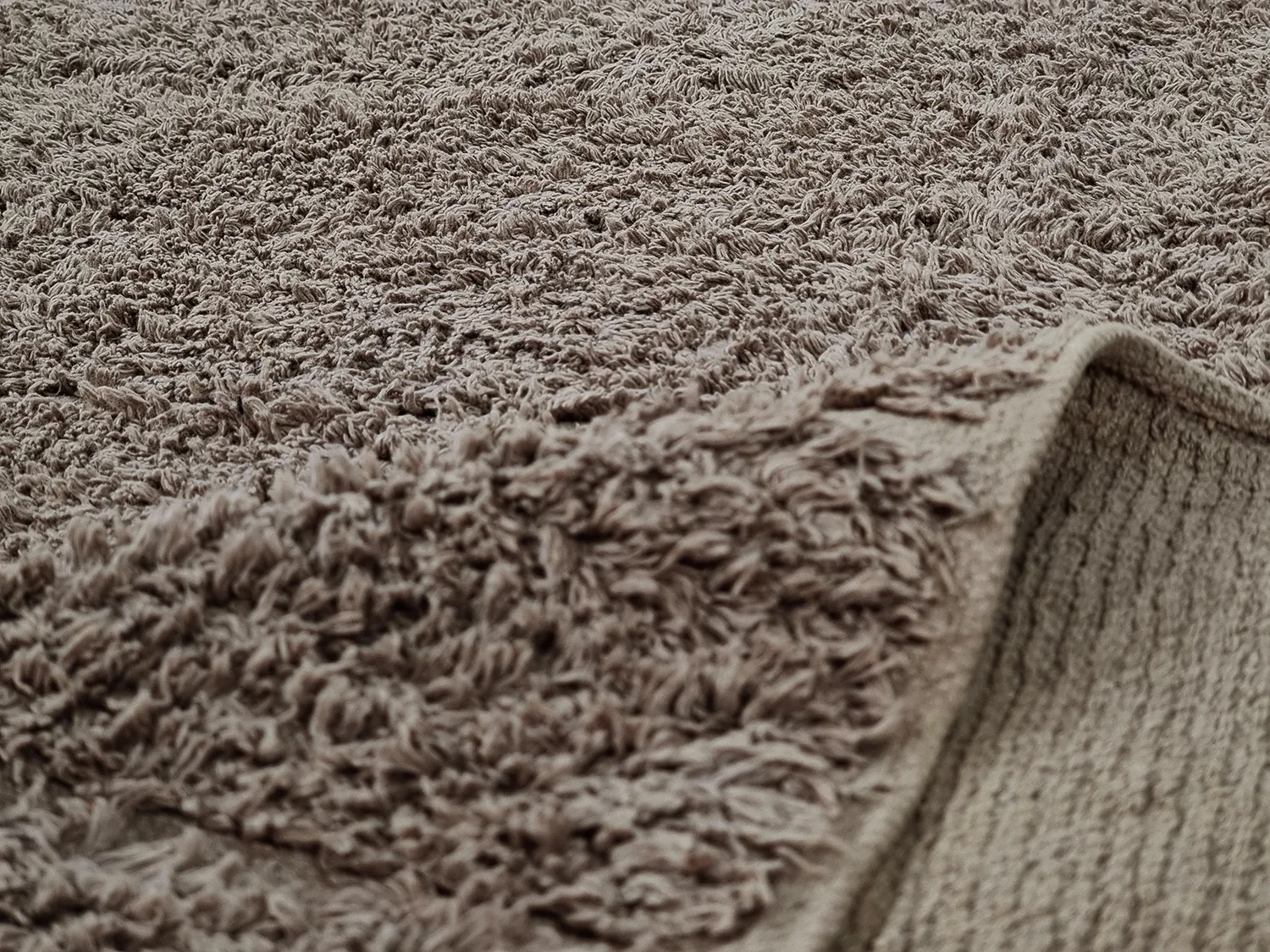 Ryatæpper - Willow Natural Cotton Shaggy (taupe)