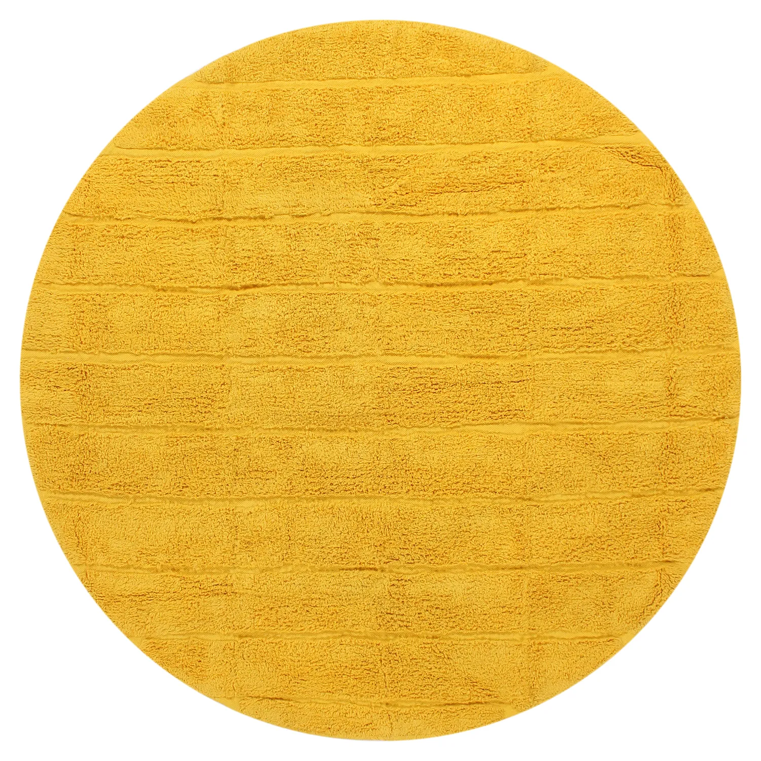 Runde tæpper - Willow Natural Cotton Shaggy (gul)