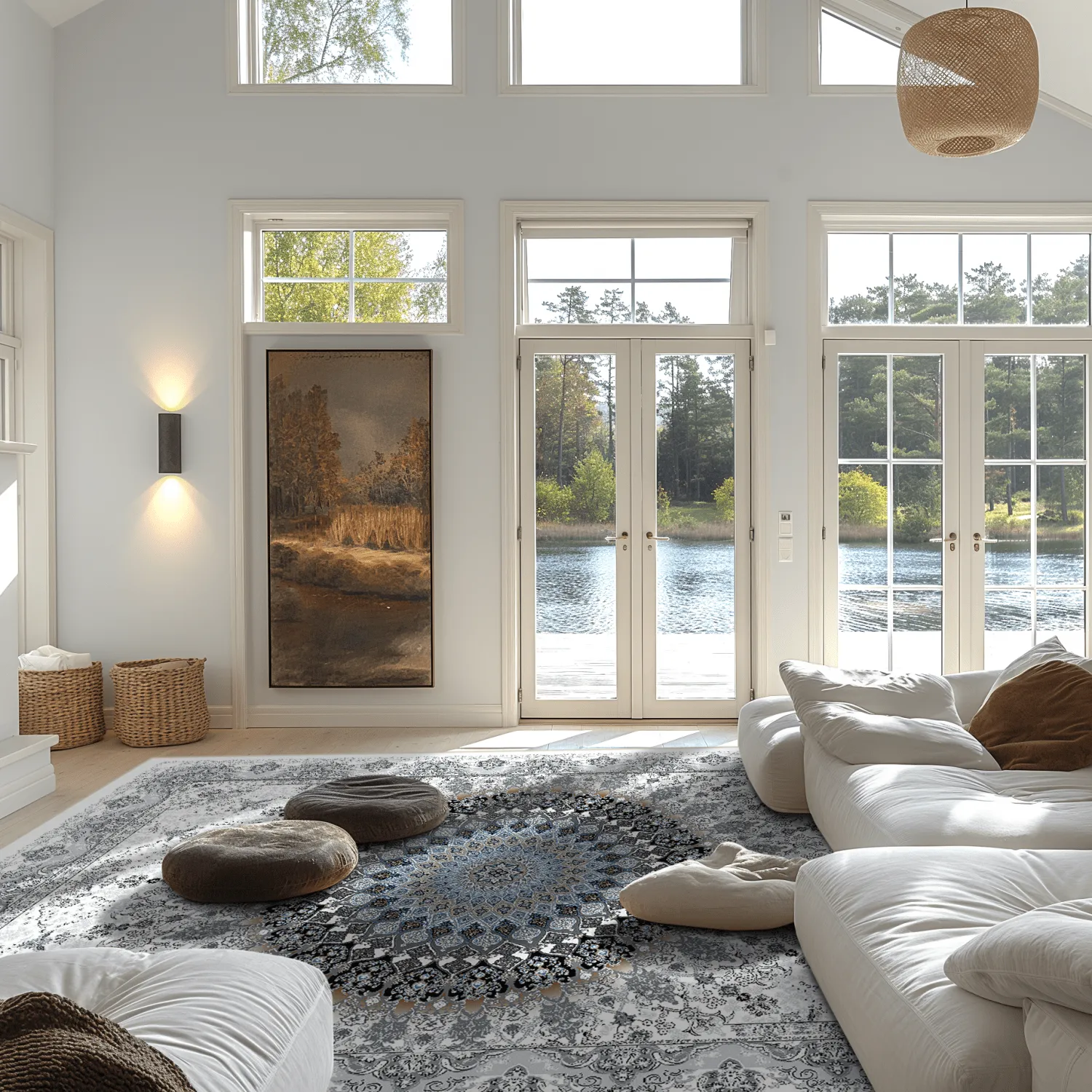 Wilton-tæppe - Yelda (hvid/multi)