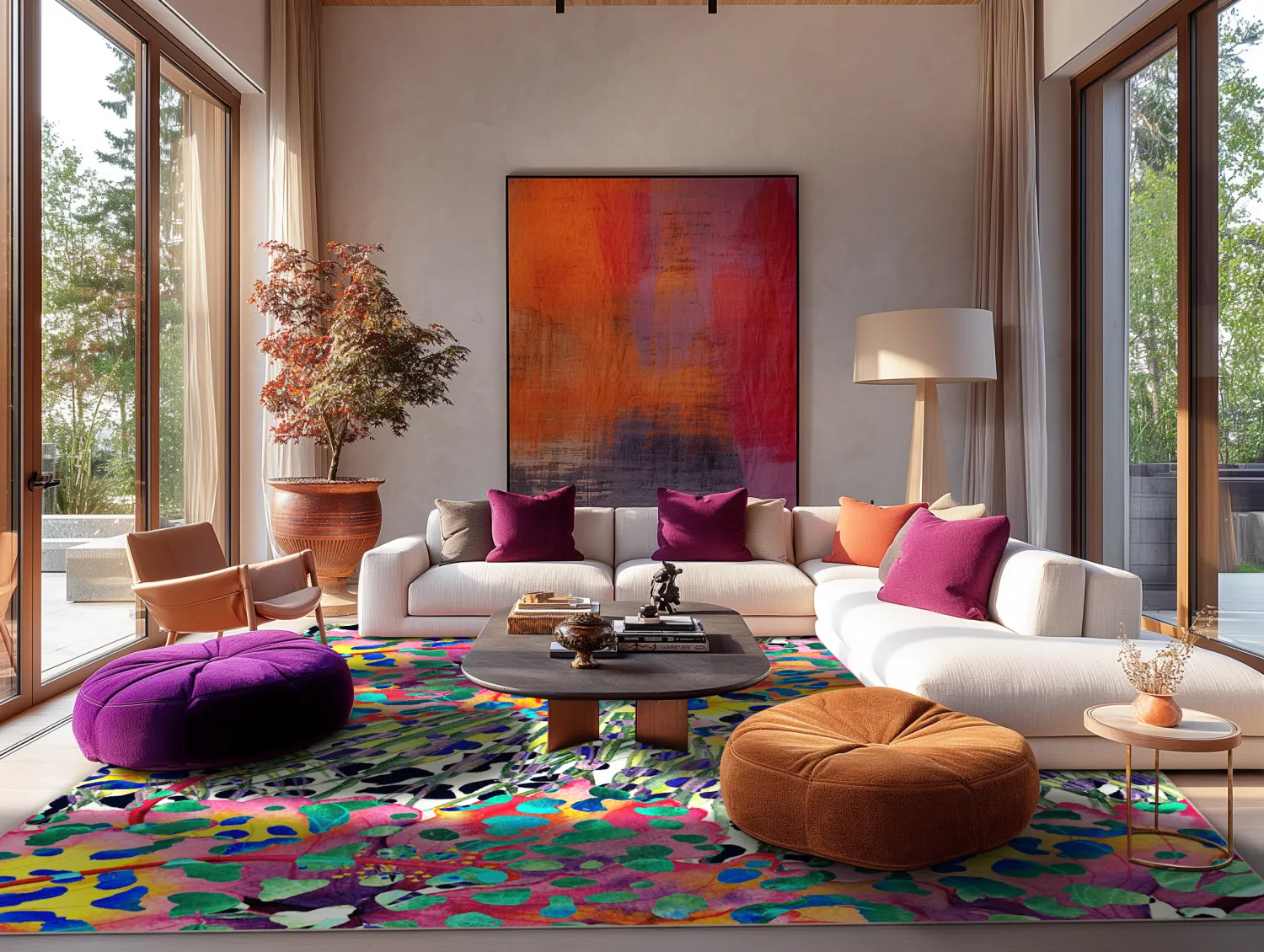 Wilton-tæppe - Zadie (multi)