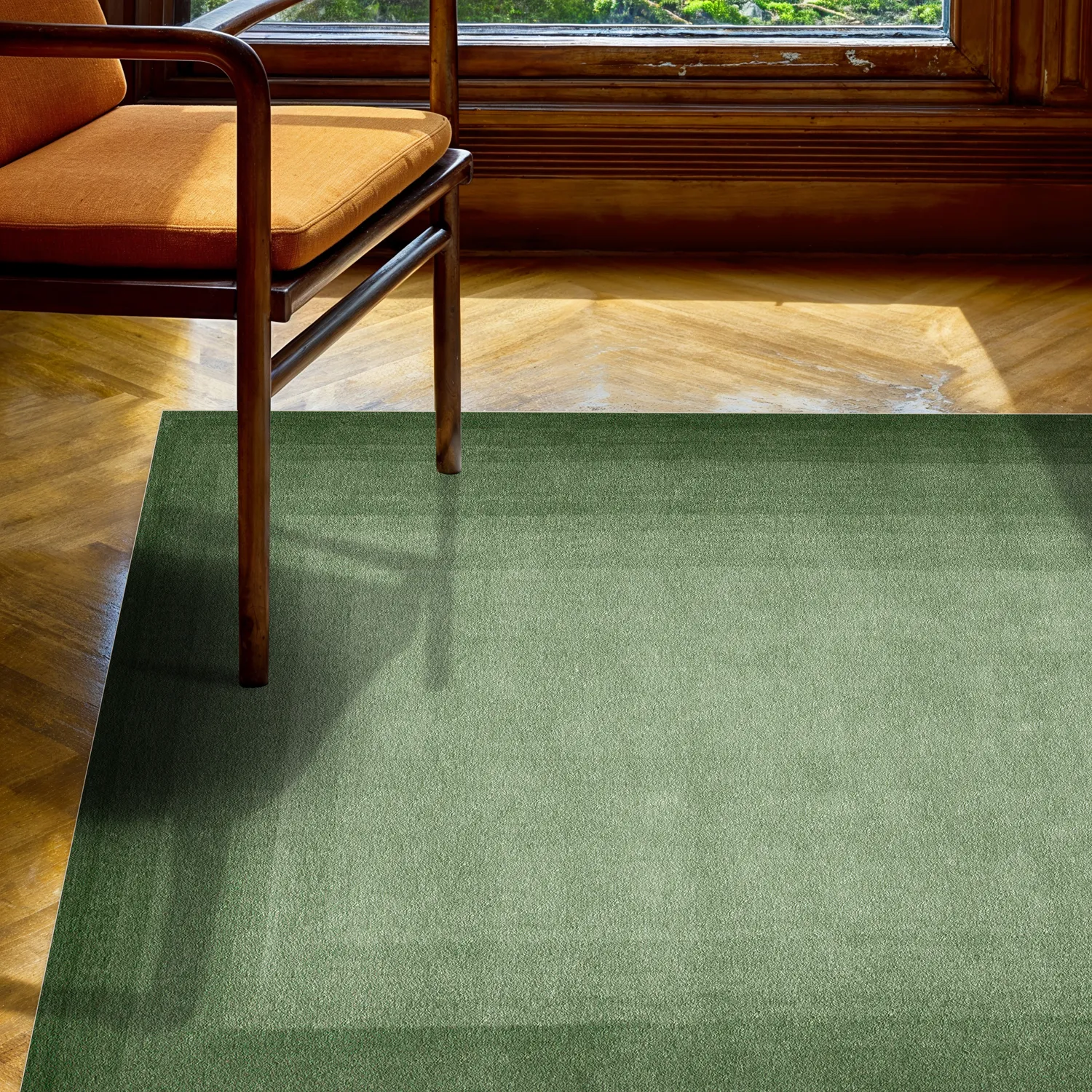 Wilton-tæppe - Zina (grøn)