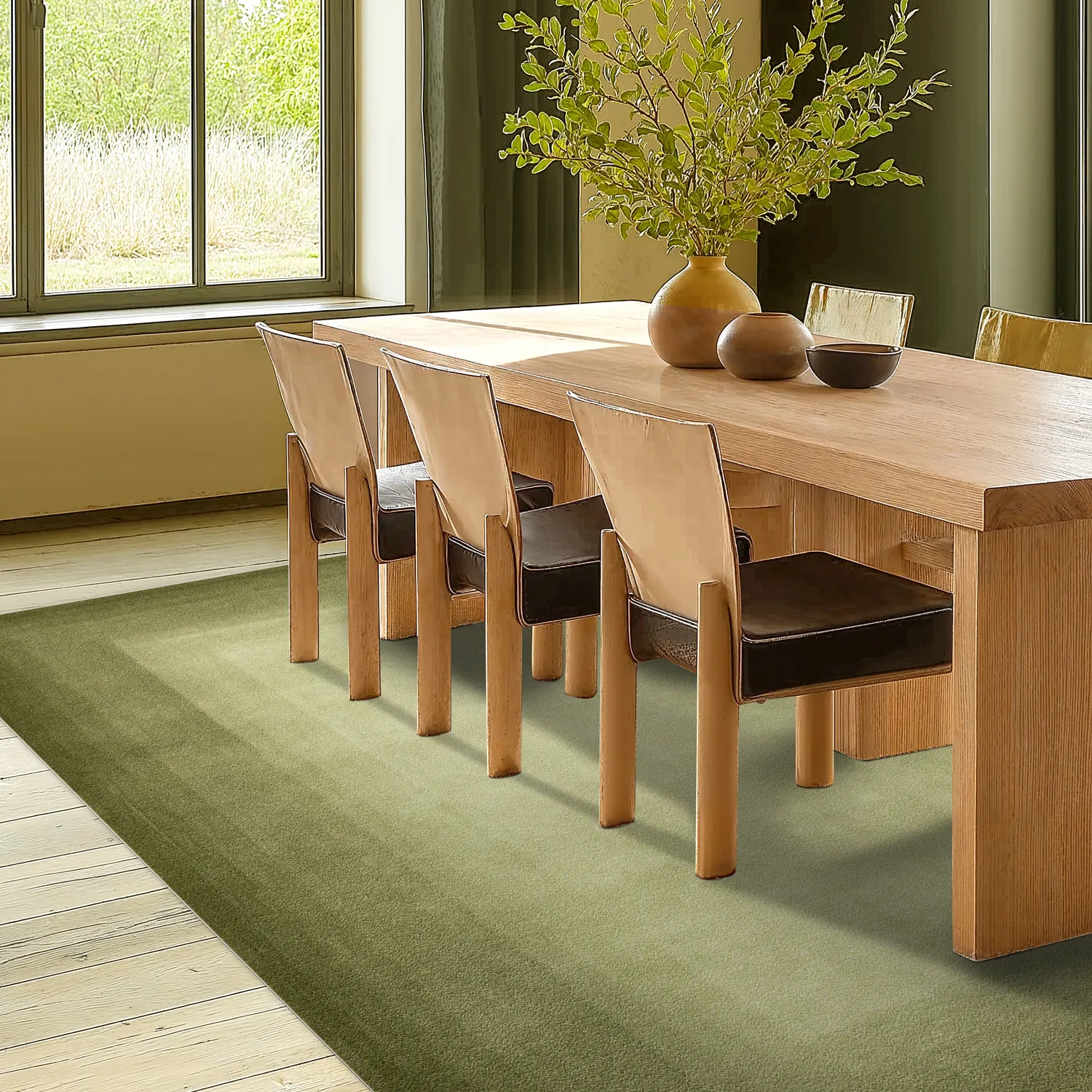 Wilton-tæppe - Zina (mosgrøn)