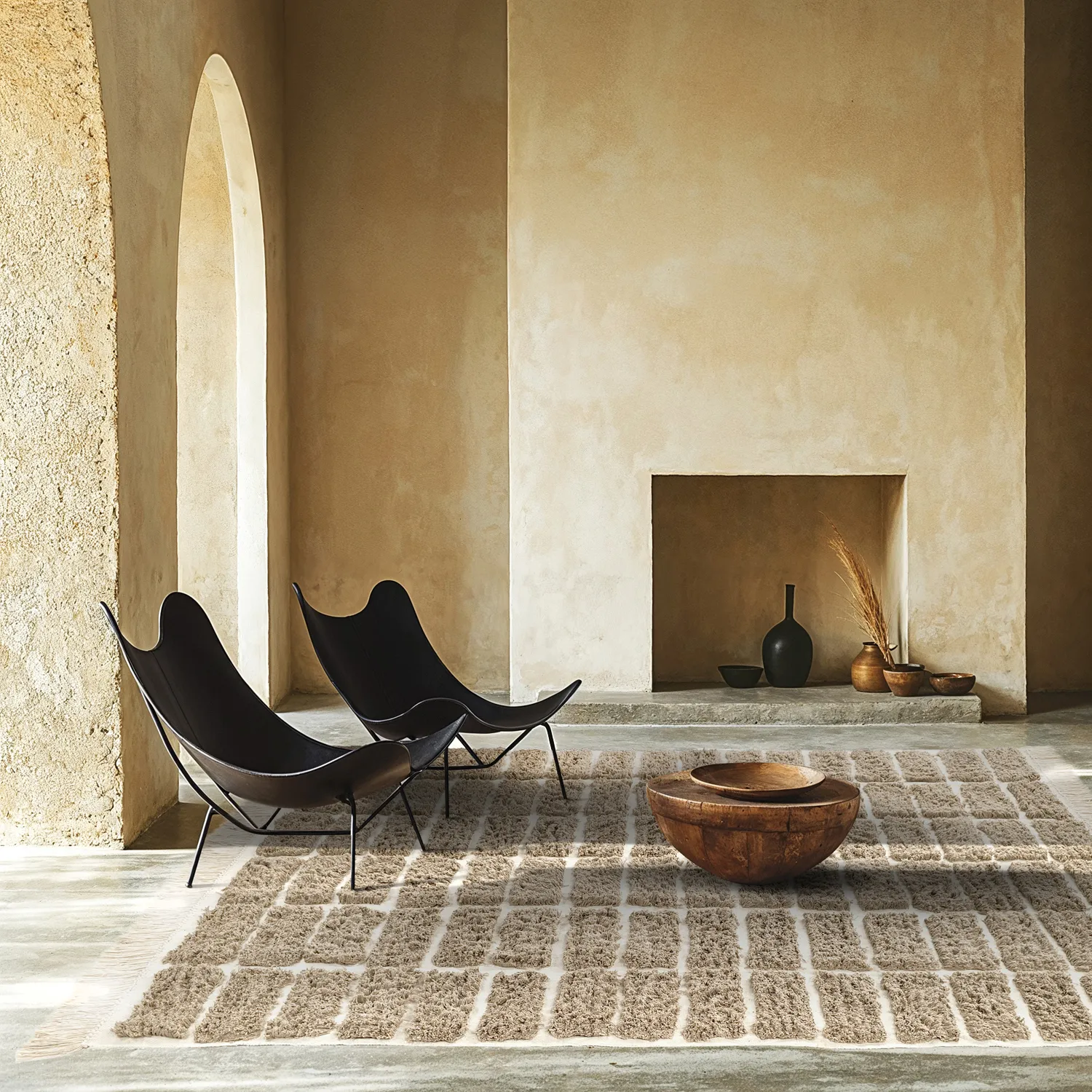 Ryatæpper - Zola Natural Cotton Shaggy (beige)