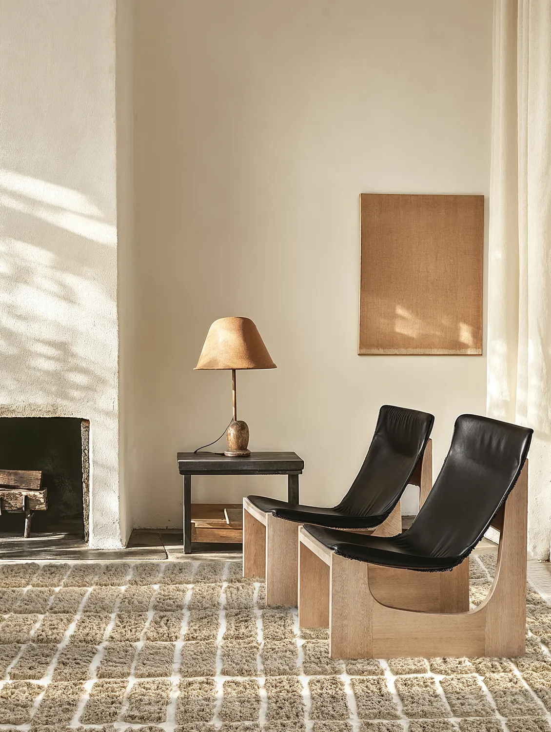 Ryatæpper - Zola Natural Cotton Shaggy (beige)