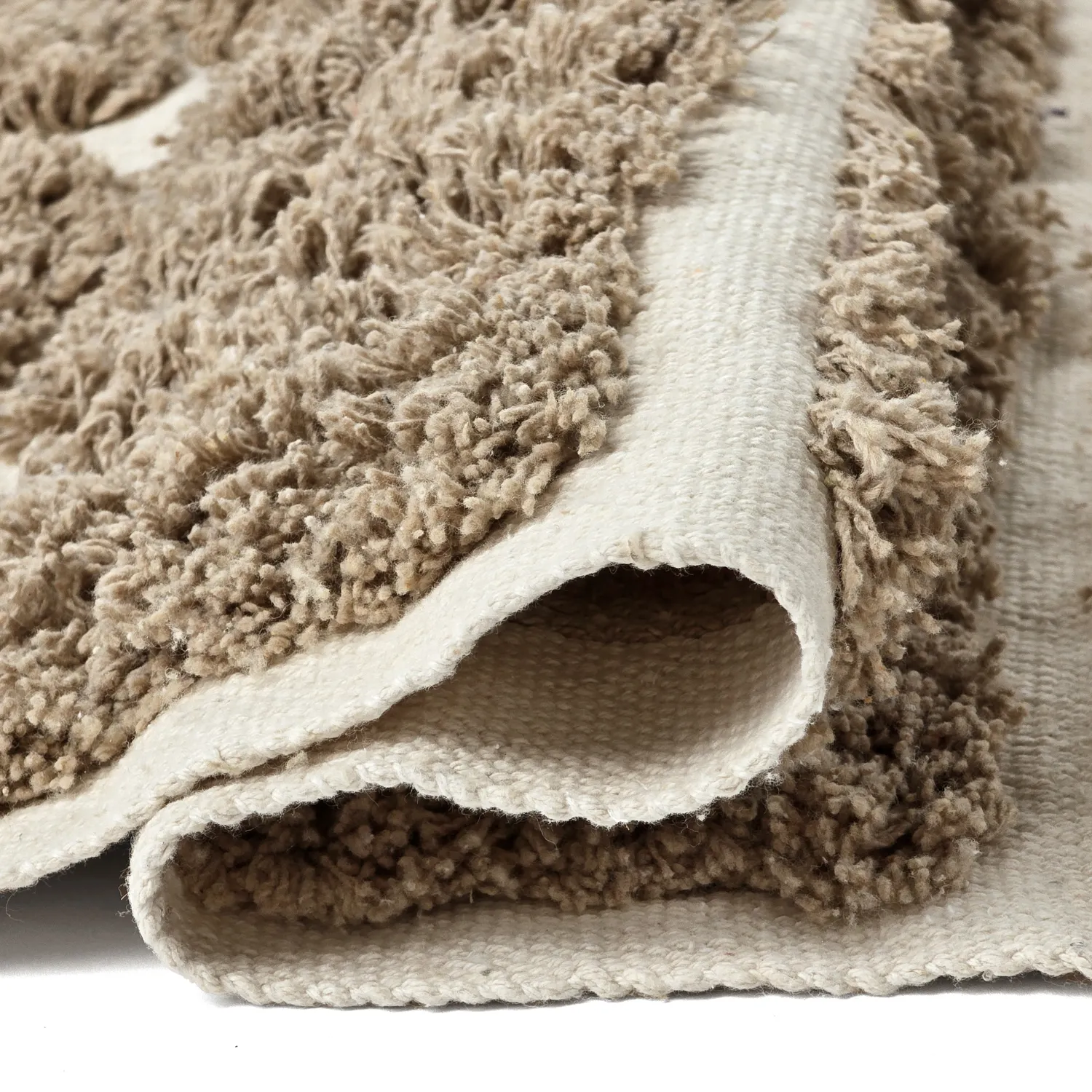 Ryatæpper - Zola Natural Cotton Shaggy (beige)