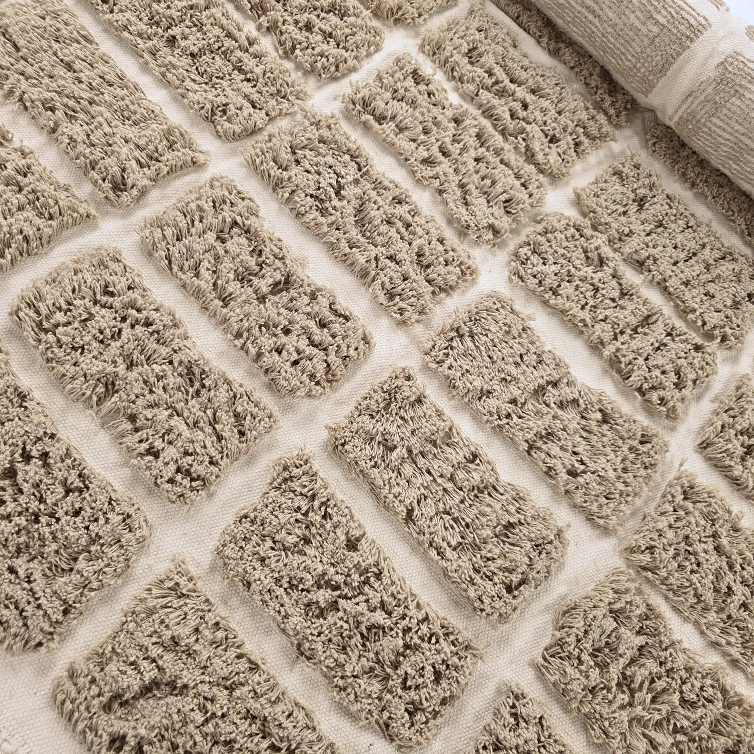 Ryatæpper - Zola Natural Cotton Shaggy (beige)