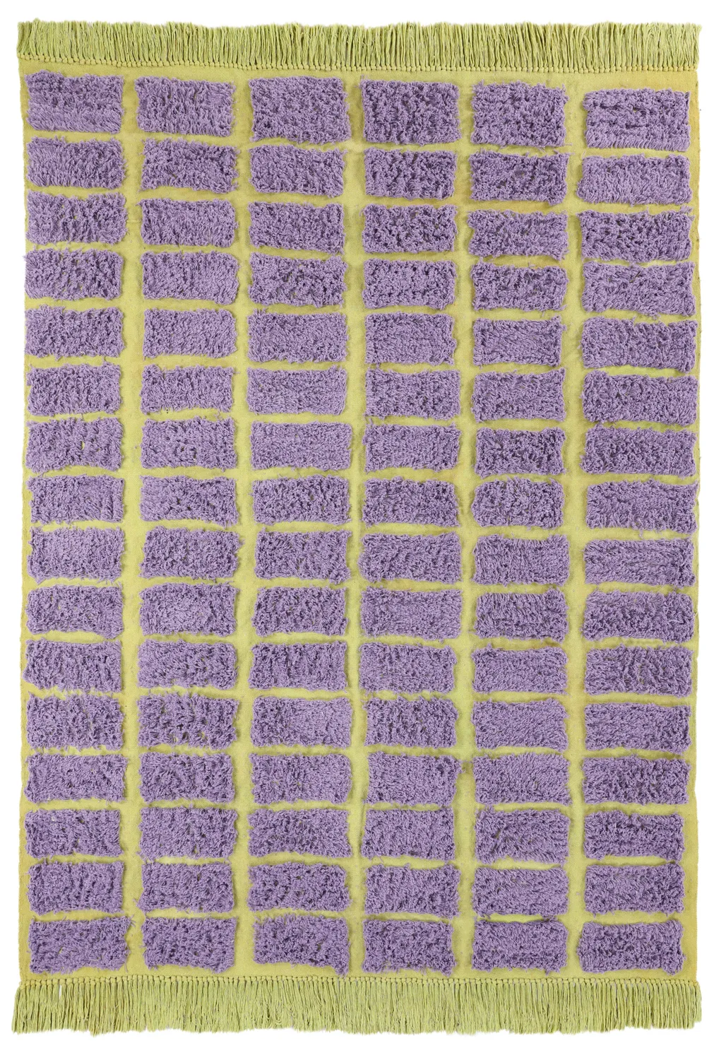 Ryatæpper - Zola Natural Cotton Shaggy (lilla)