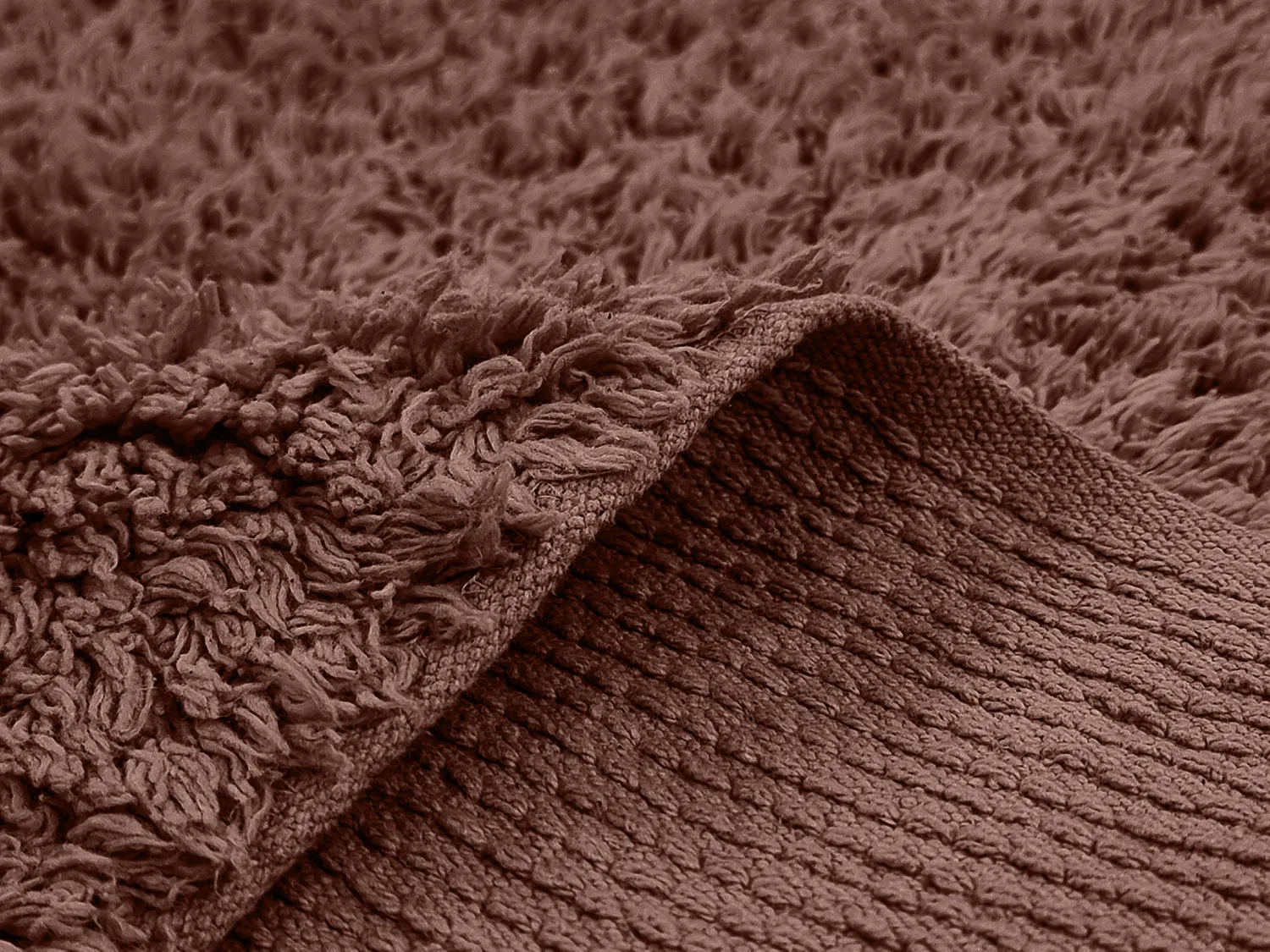 Ryatæpper - Alba Natural Cotton Shaggy (brun)