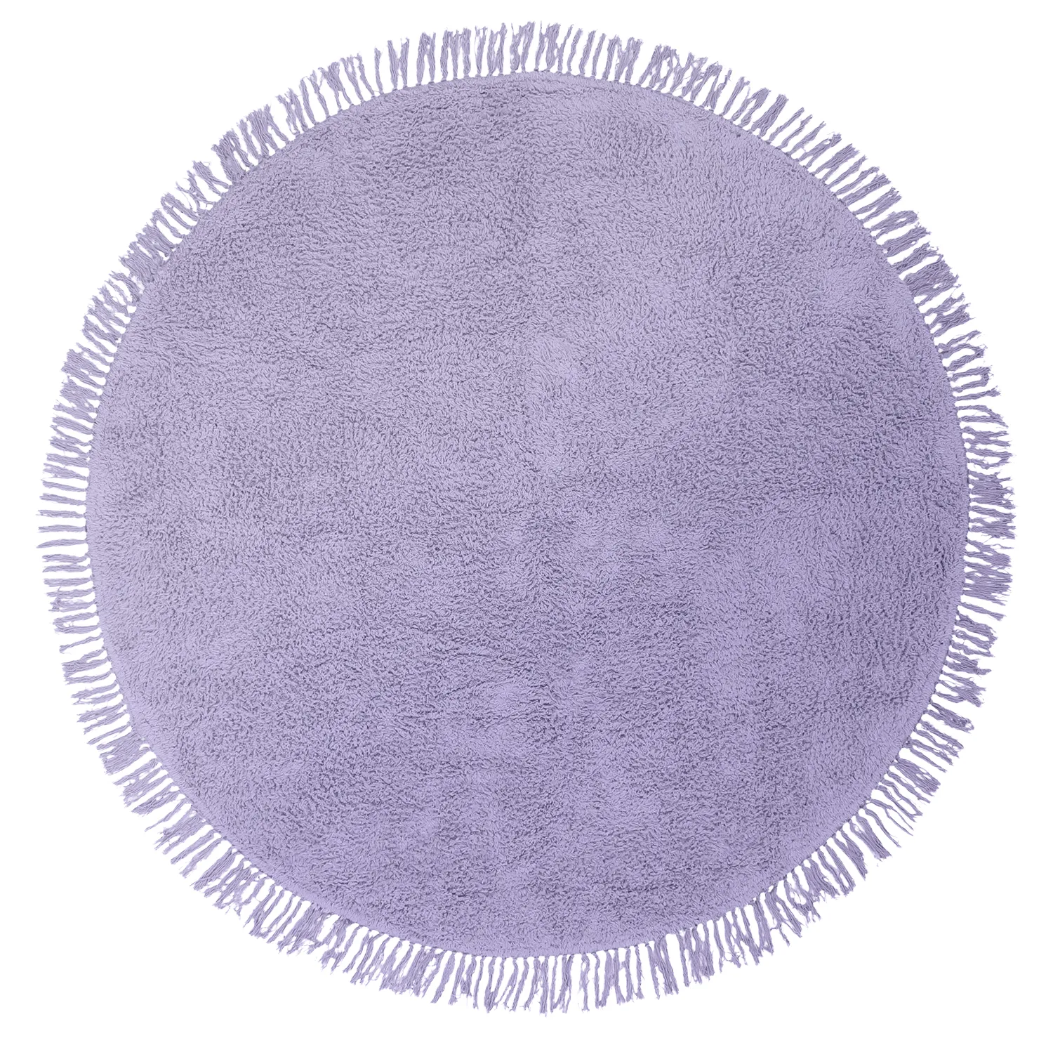 Runde tæpper - Alba Natural Cotton Shaggy (lilla)