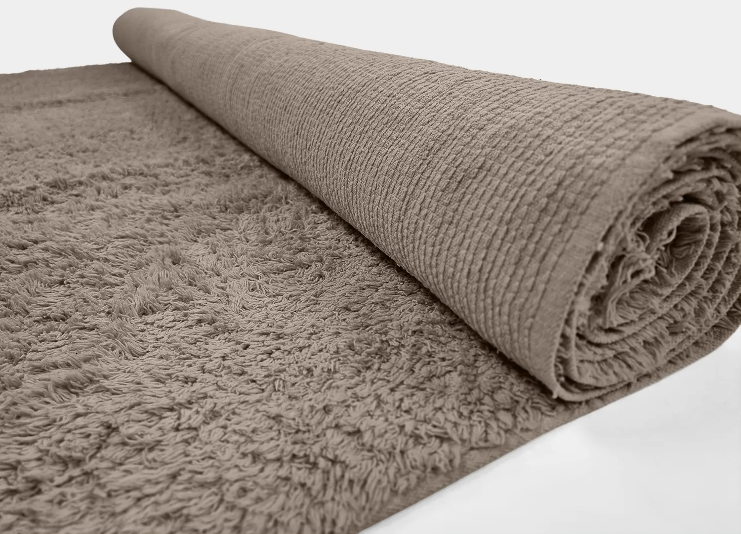 Ryatæpper - Alba Natural Cotton Shaggy (taupe)