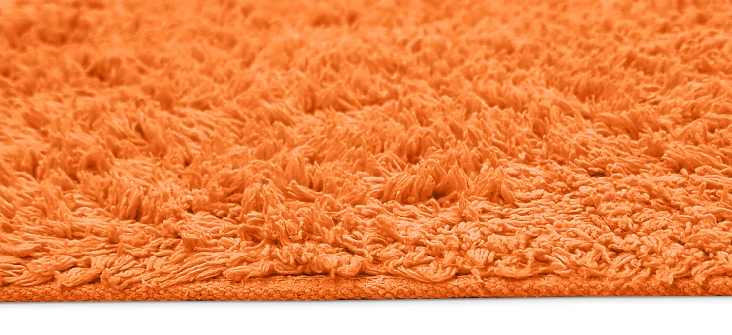 Ryatæpper - Alba Natural Cotton Shaggy (orange)