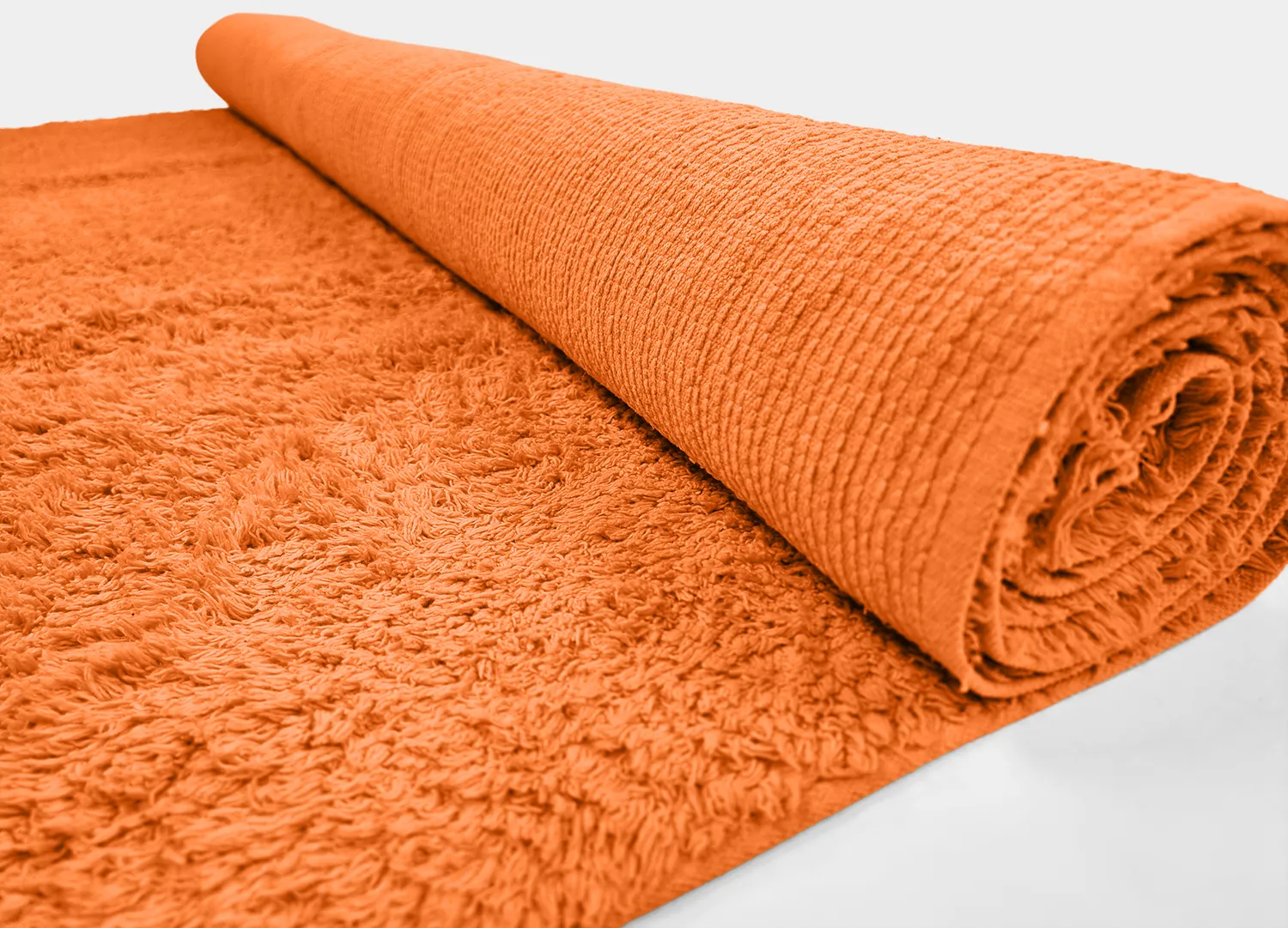 Ryatæpper - Alba Natural Cotton Shaggy (orange)