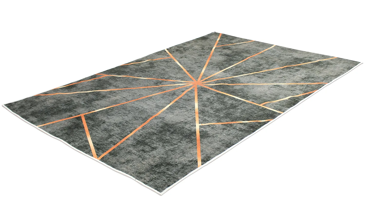 Wilton-tæppe - Bellizzi (grøn/orange)