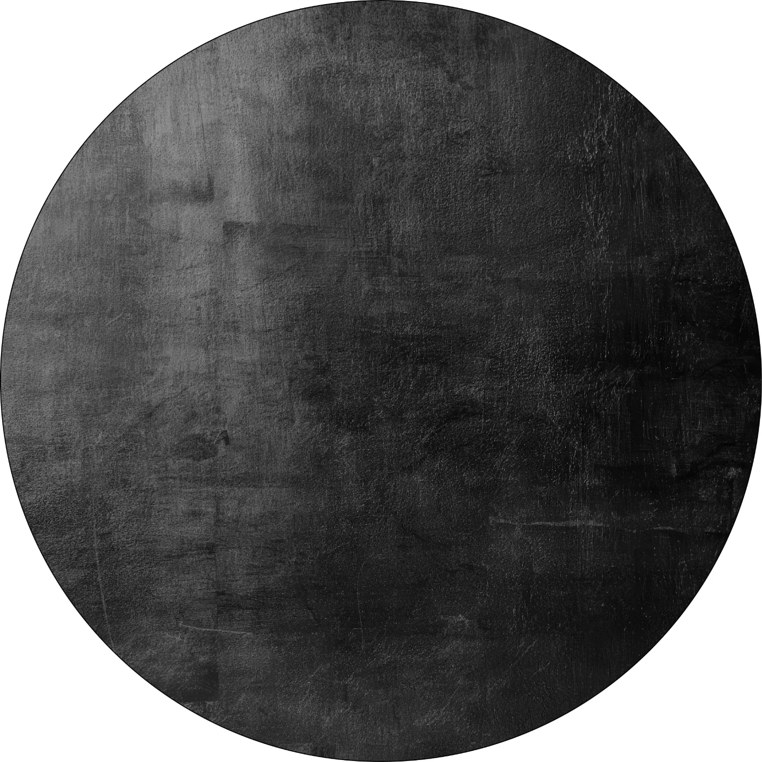 Rundt tæppe - Artena (sort)