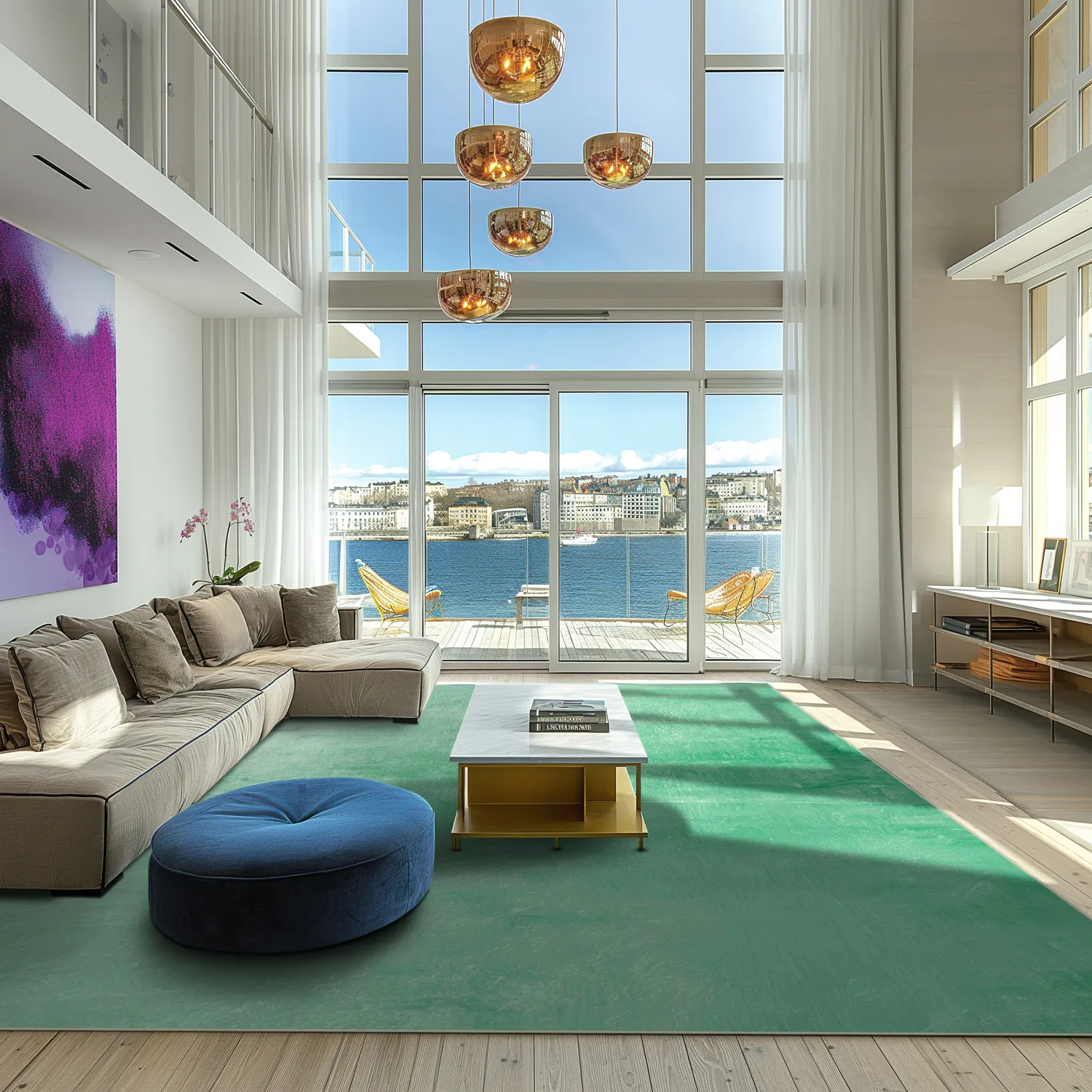 Wilton-tæppe - Artena (lysegrøn)