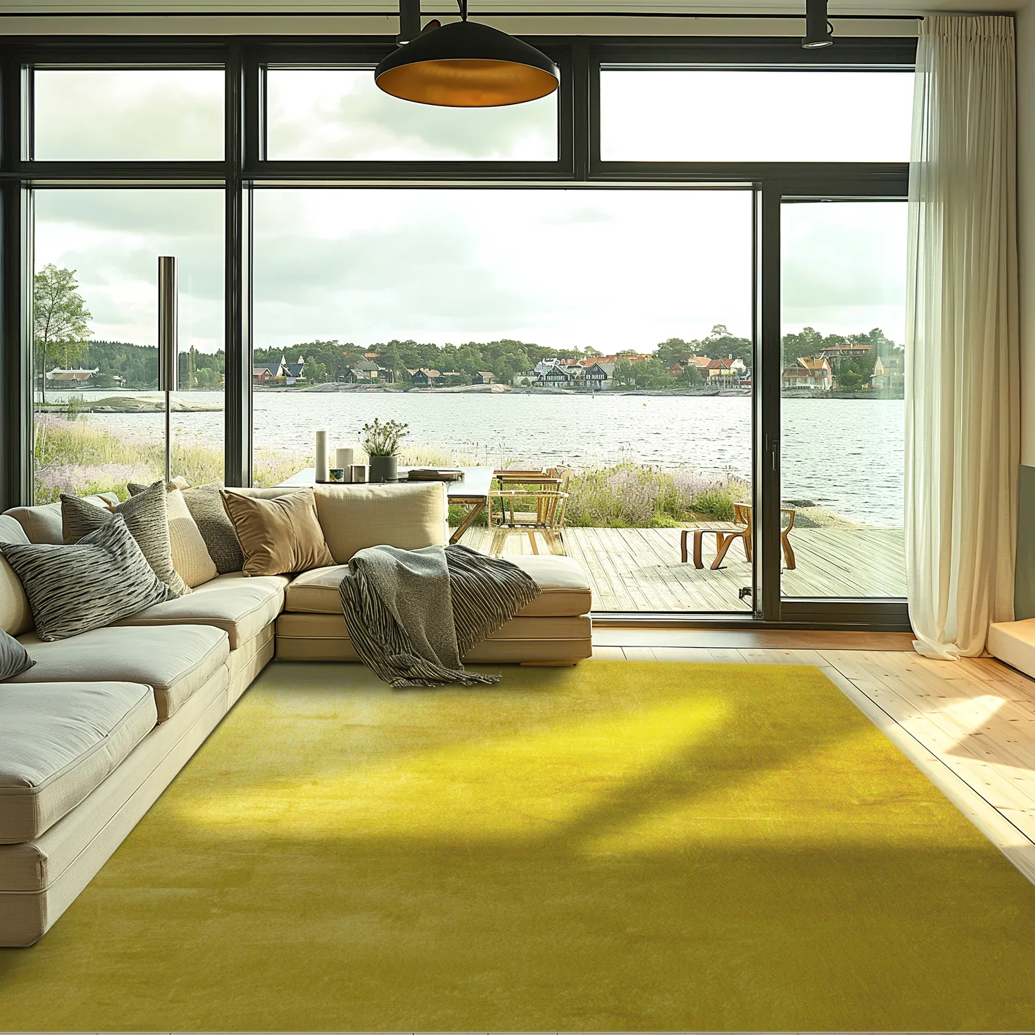 Wilton-tæppe - Artena (gul)