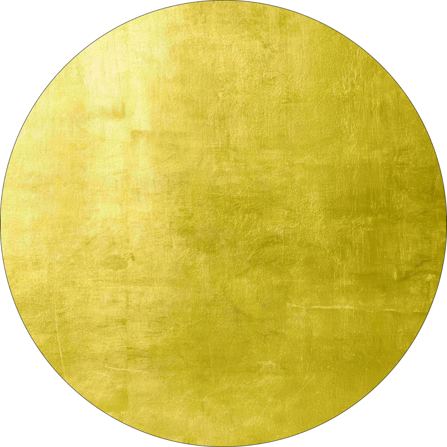 Rundt tæppe - Artena (gul)