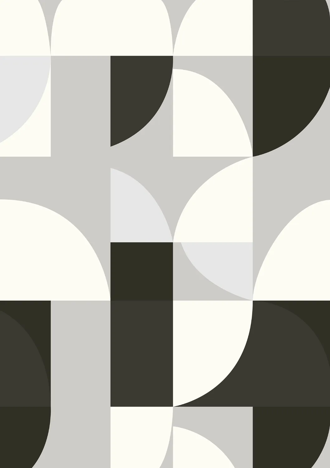 Wilton-tæppe - Kalami (hvid/grå/sort)