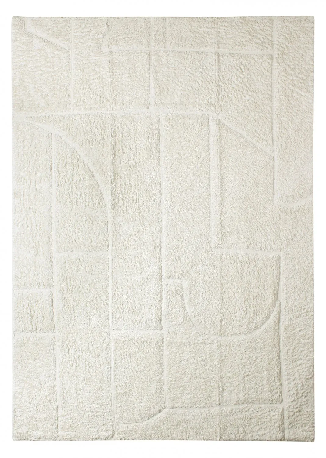 Ryatæpper - Cremona Natural Cotton Shaggy (offwhite)